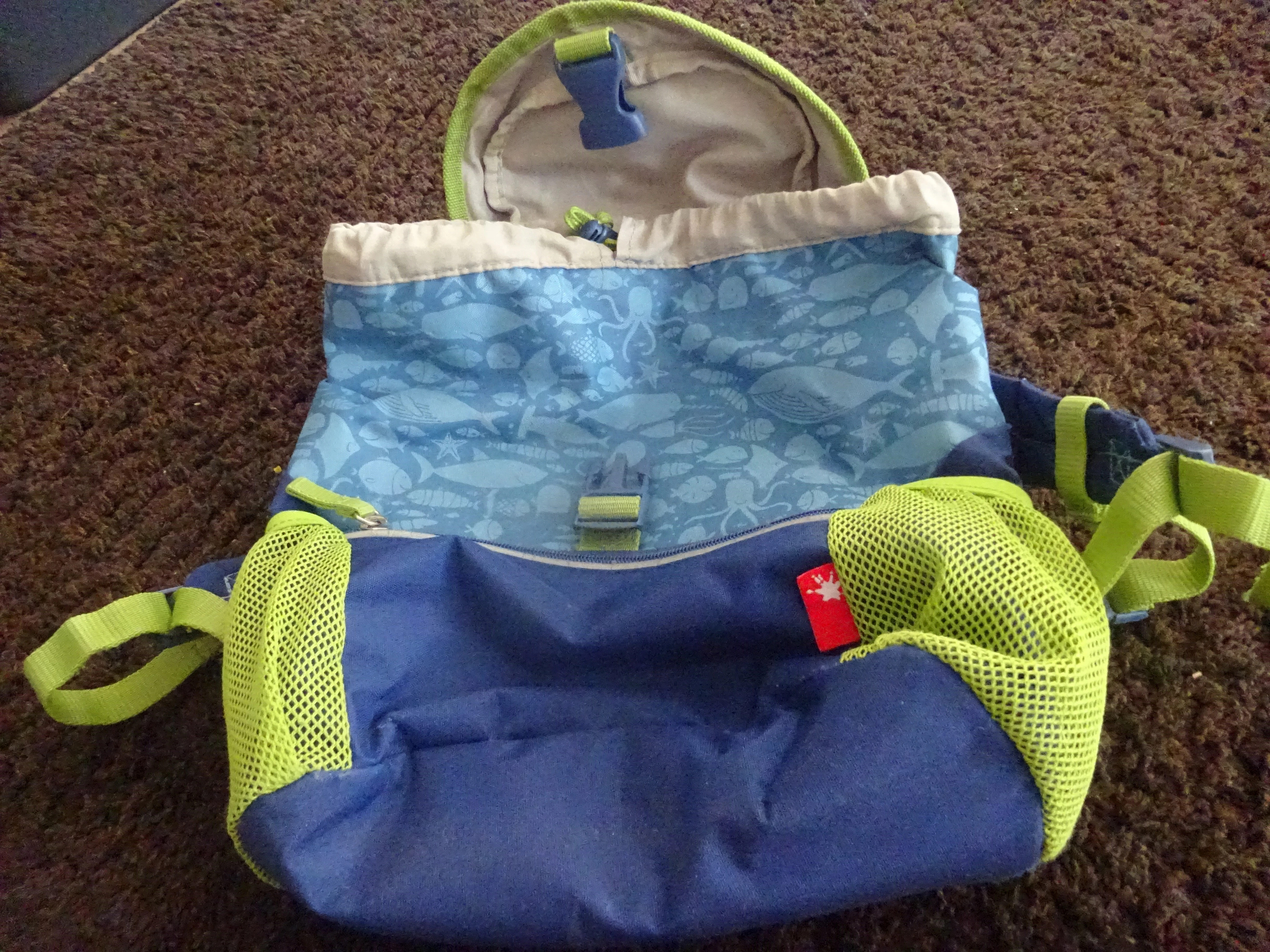 Rucksack gewaschen