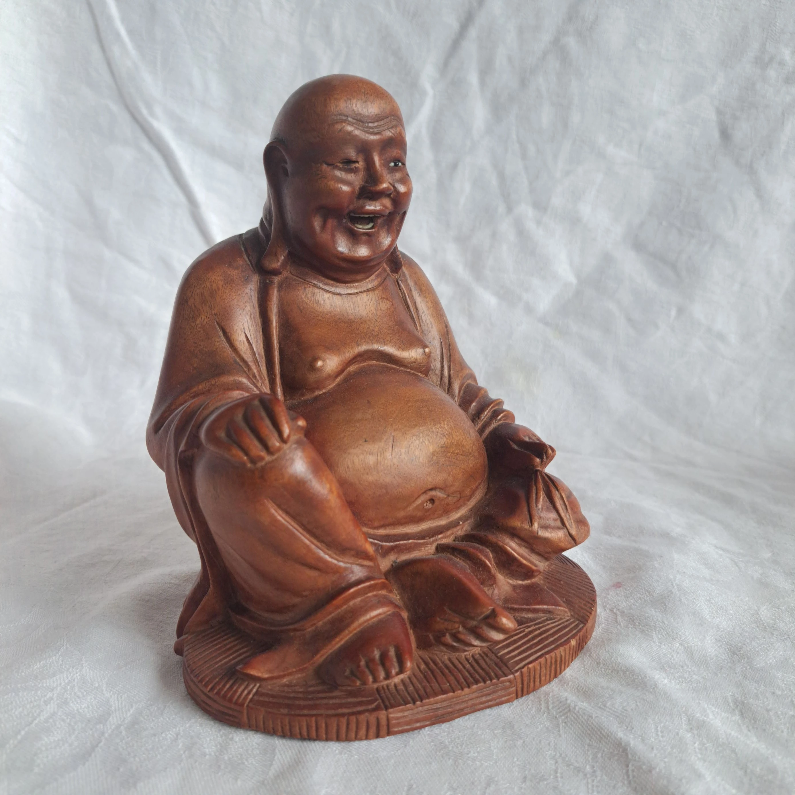 Happy Buddha (Budai) Holz