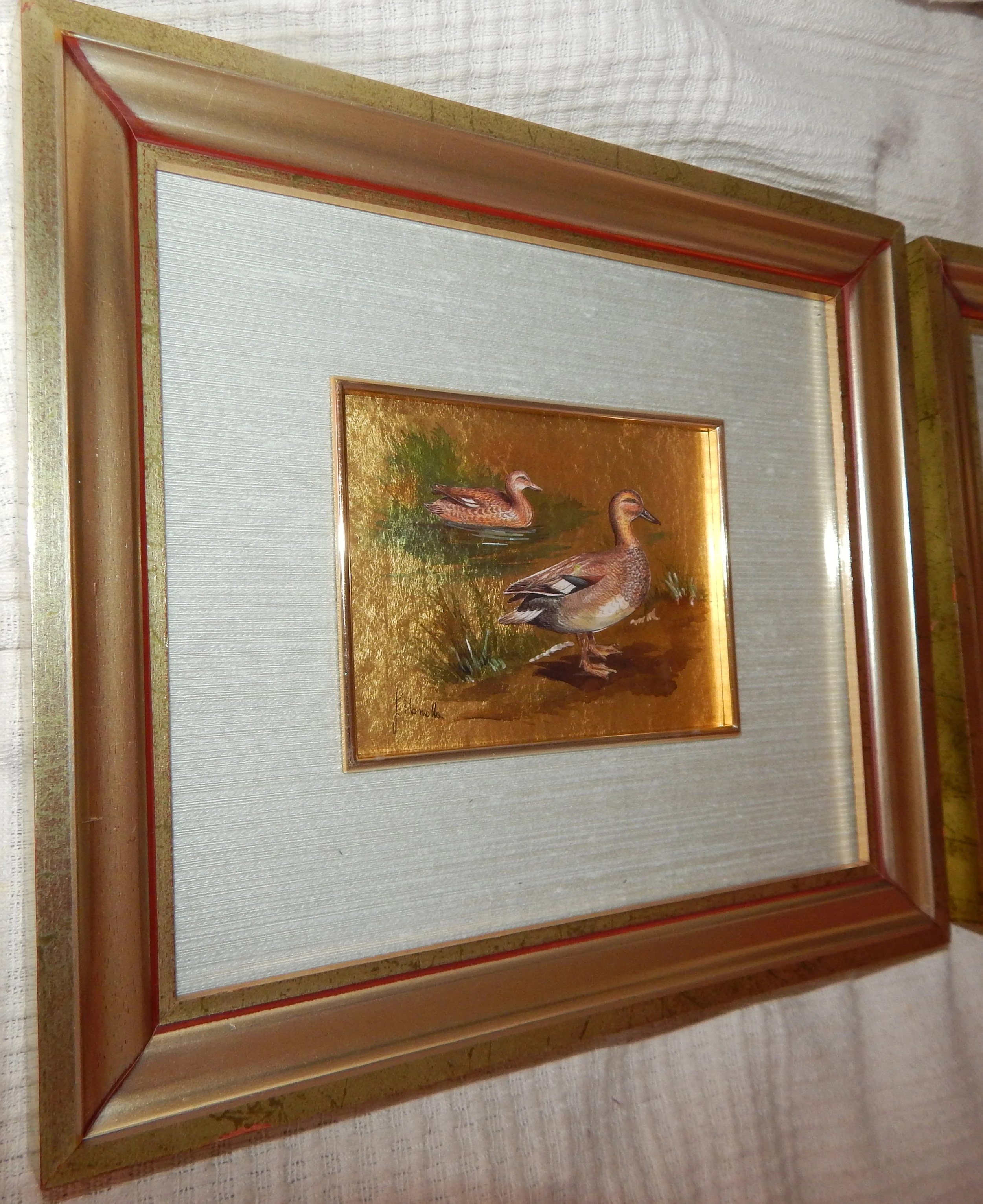 Kunstlithografie auf echter Goldfolie