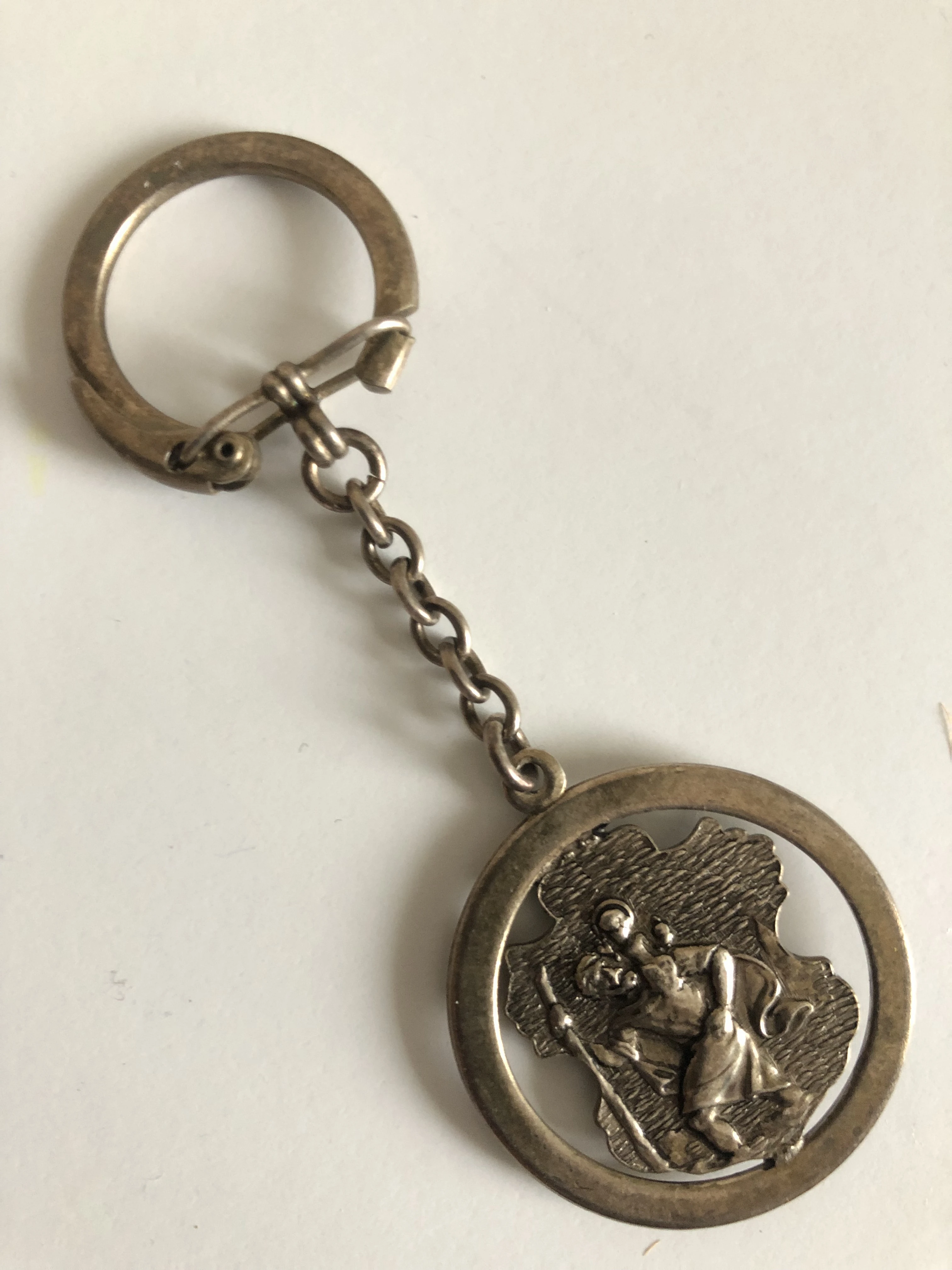 Anhänger Heiliger Christophorus, versilbert 