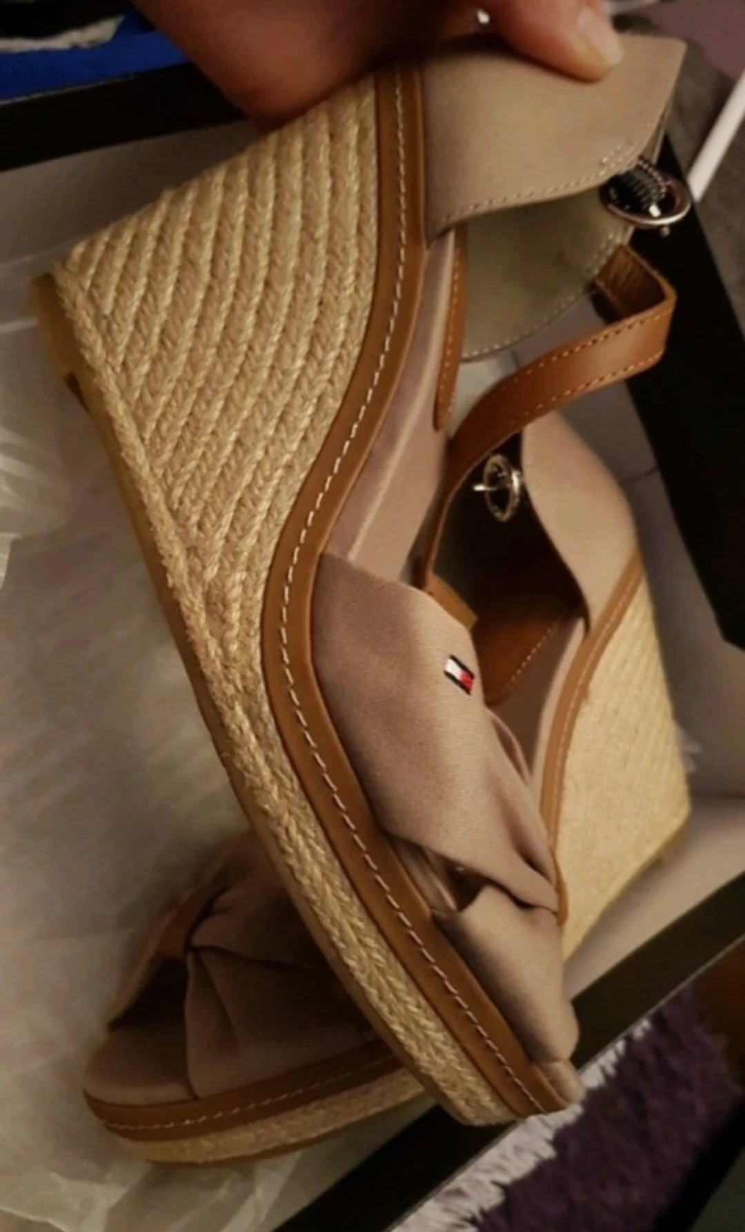 Neu Tommy Hilfiger Damen Wedge Espadrilles Keilabsatz Gr. 39