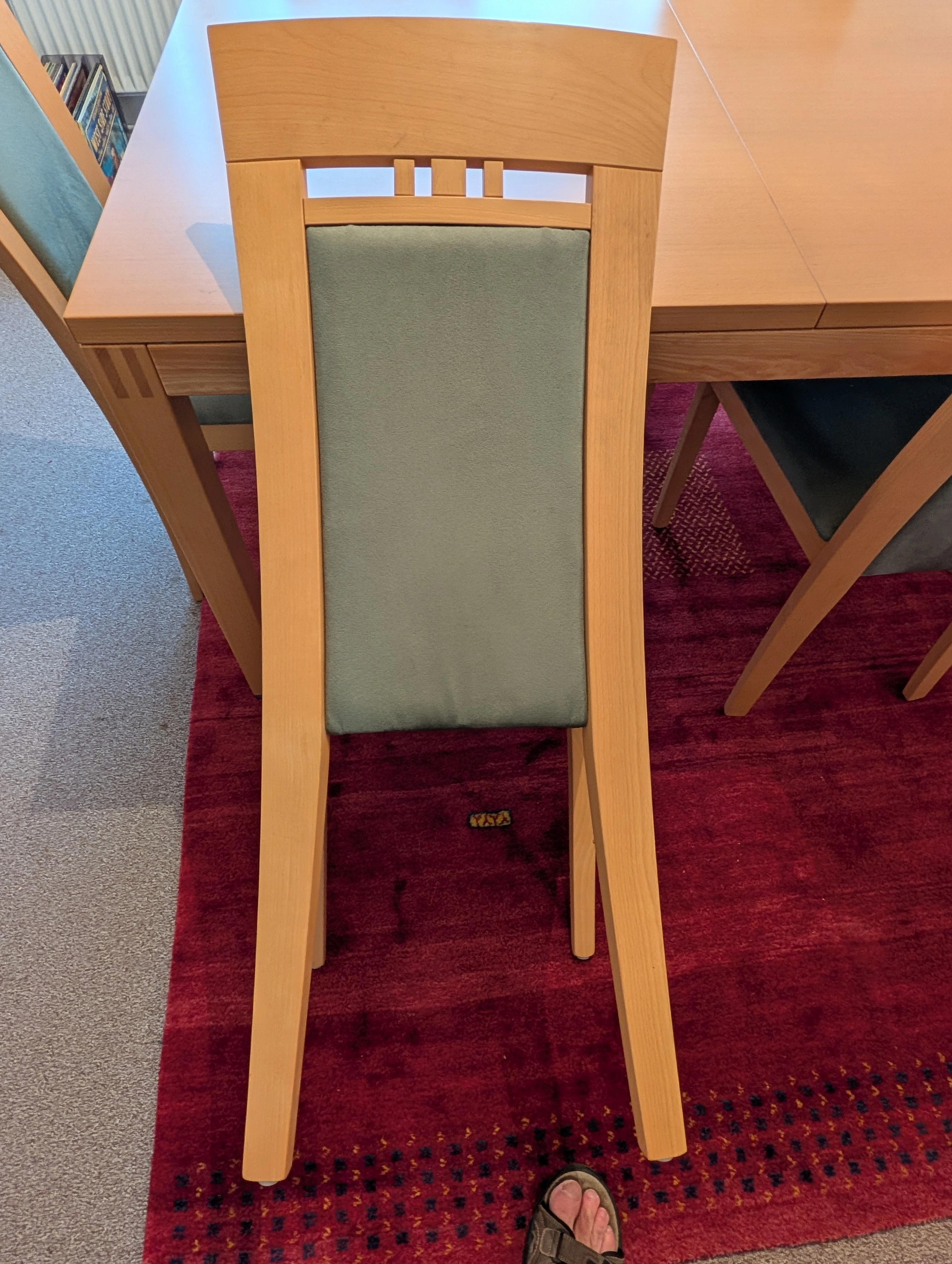 Stuhl hinten