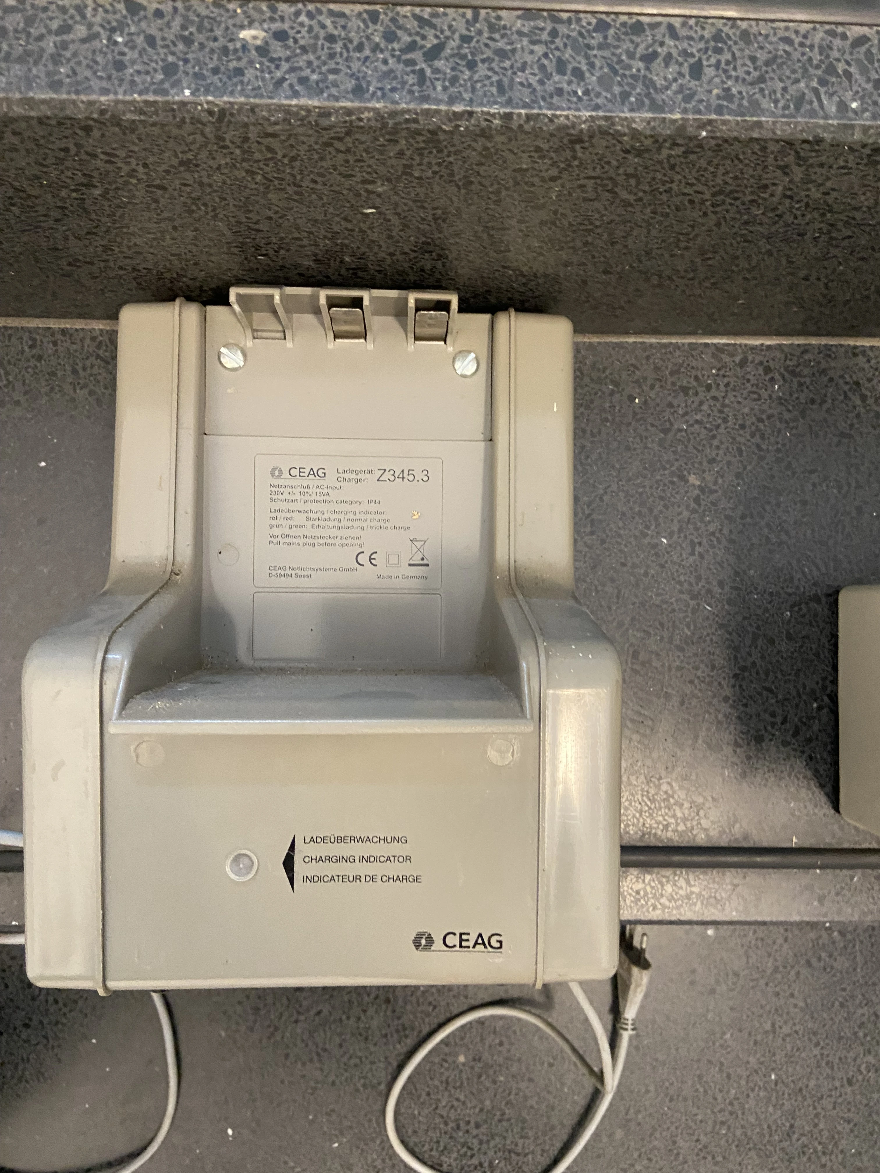 Ladestation mit technischen Daten 