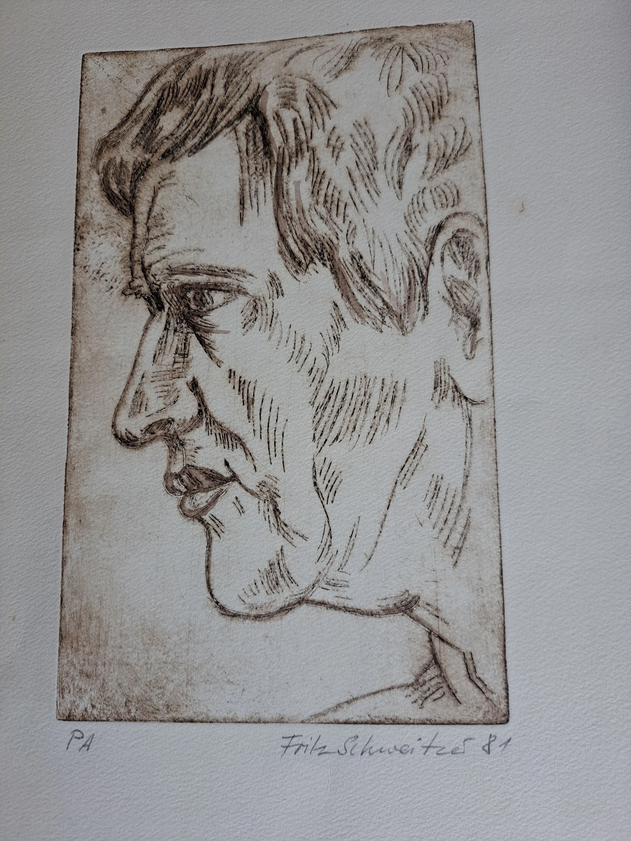 Selbstportrai Fritz Schweitzer