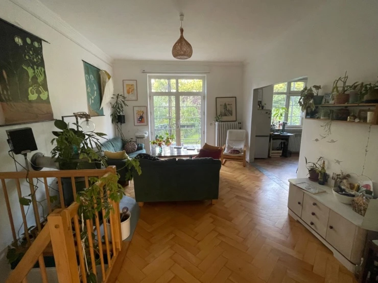 Wohnzimmer mit WOhnküche