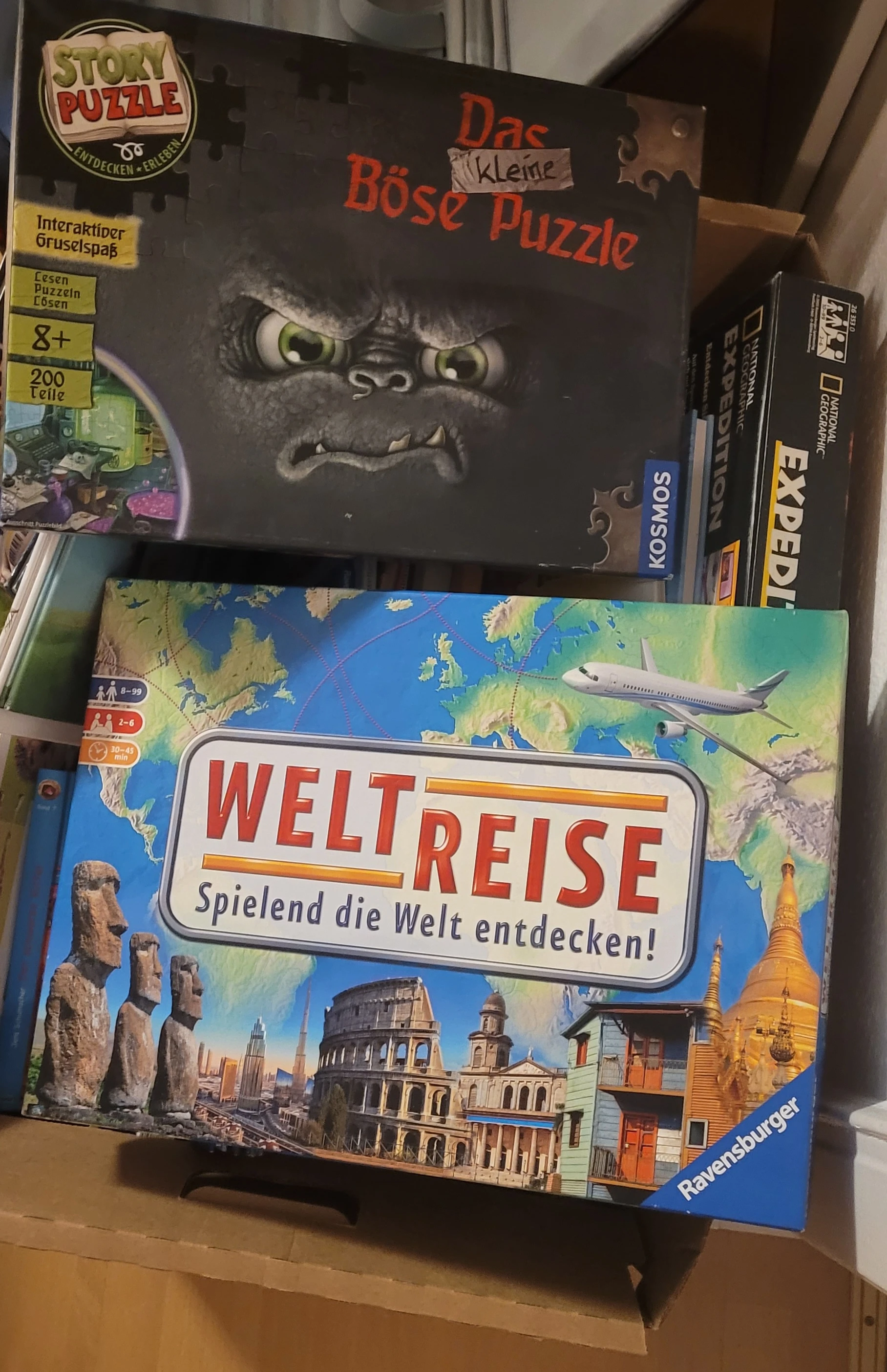Spiele in der Kiste