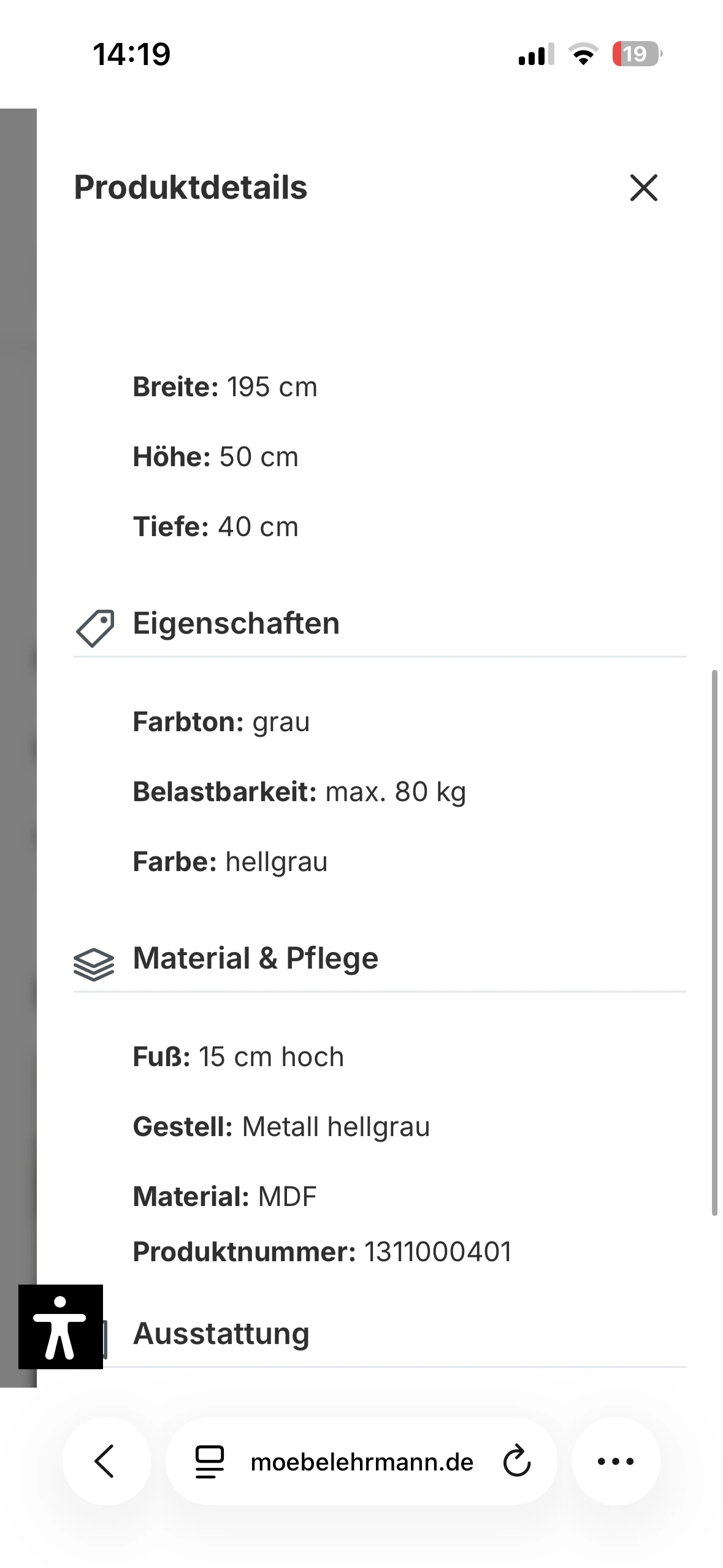 Maße