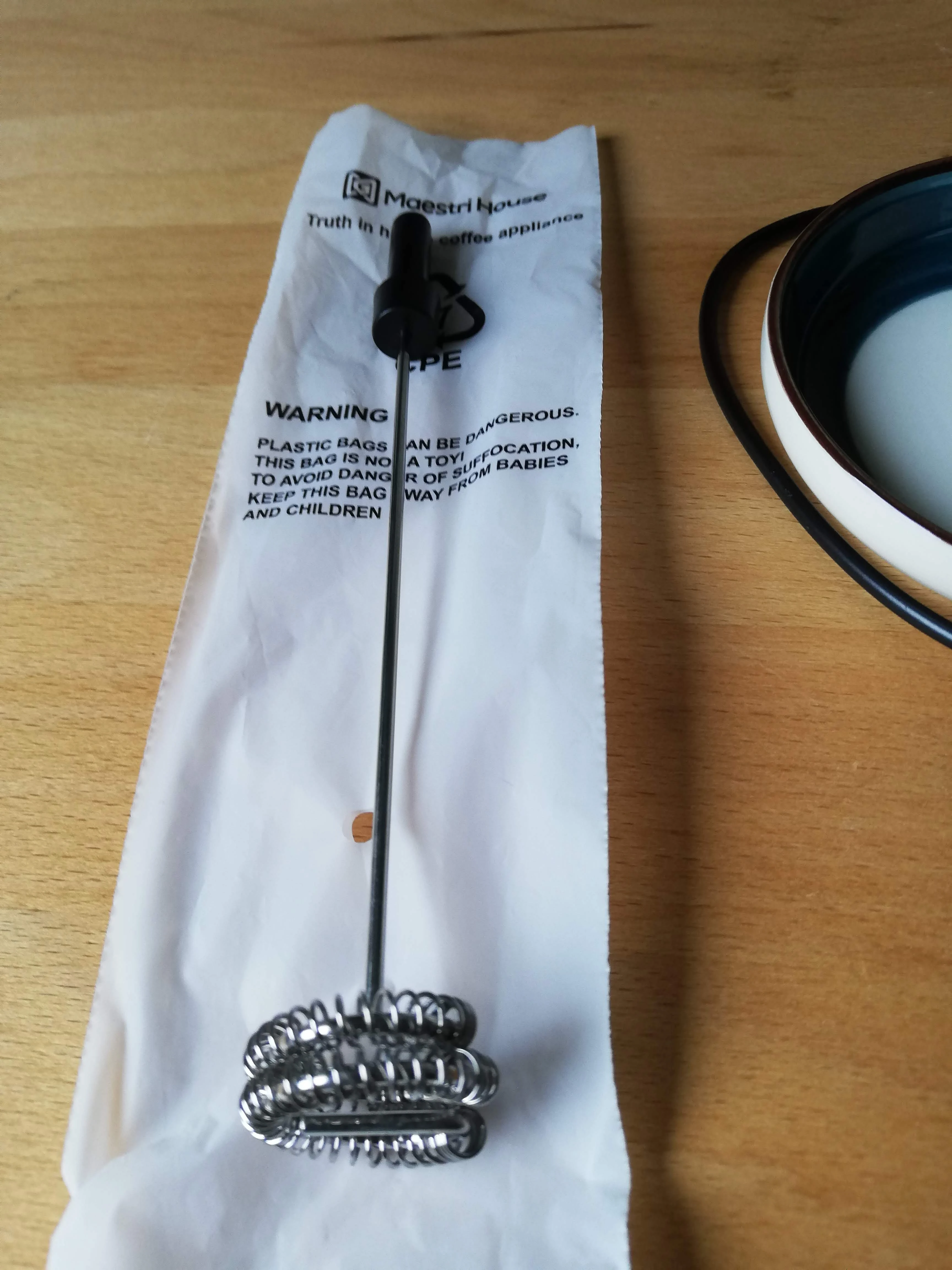 unbenutzter Schneebesen