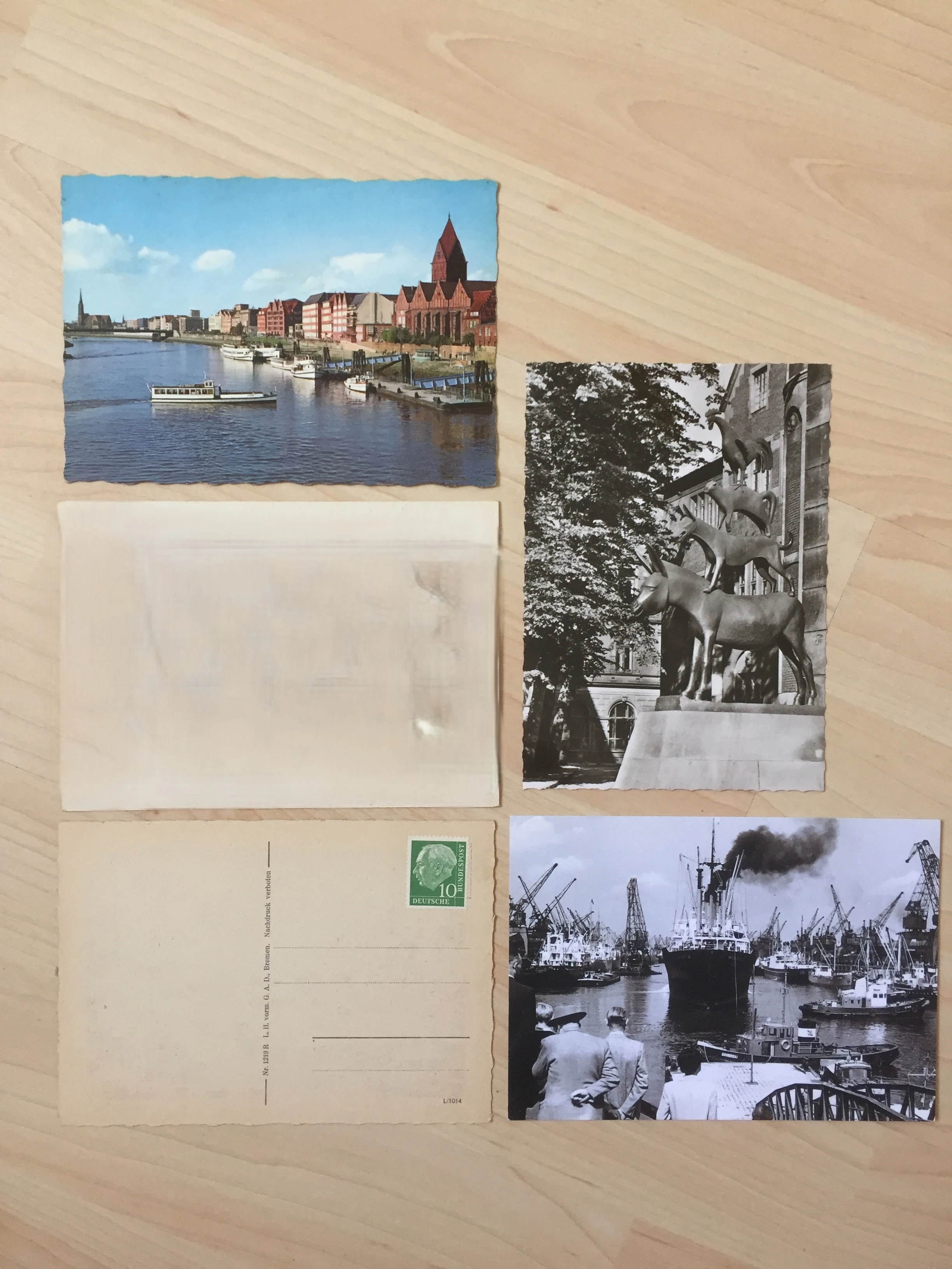 Alte Bremen Postkarten um 1950 