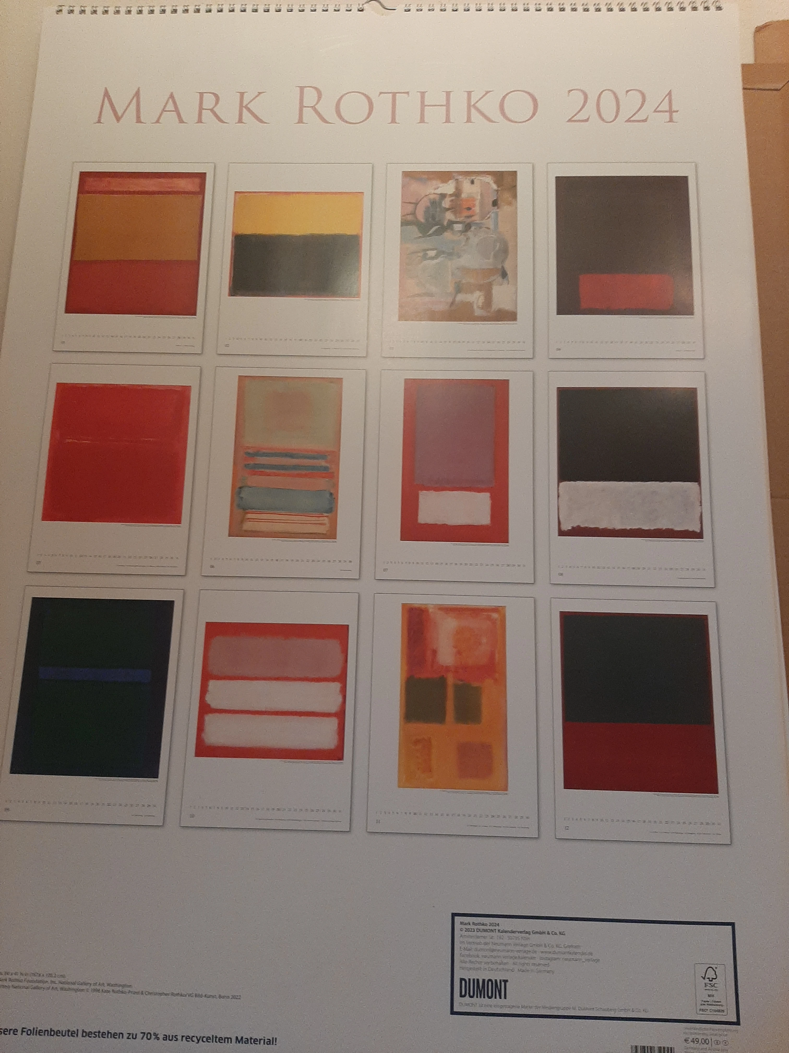 Kalender Mark Rothko