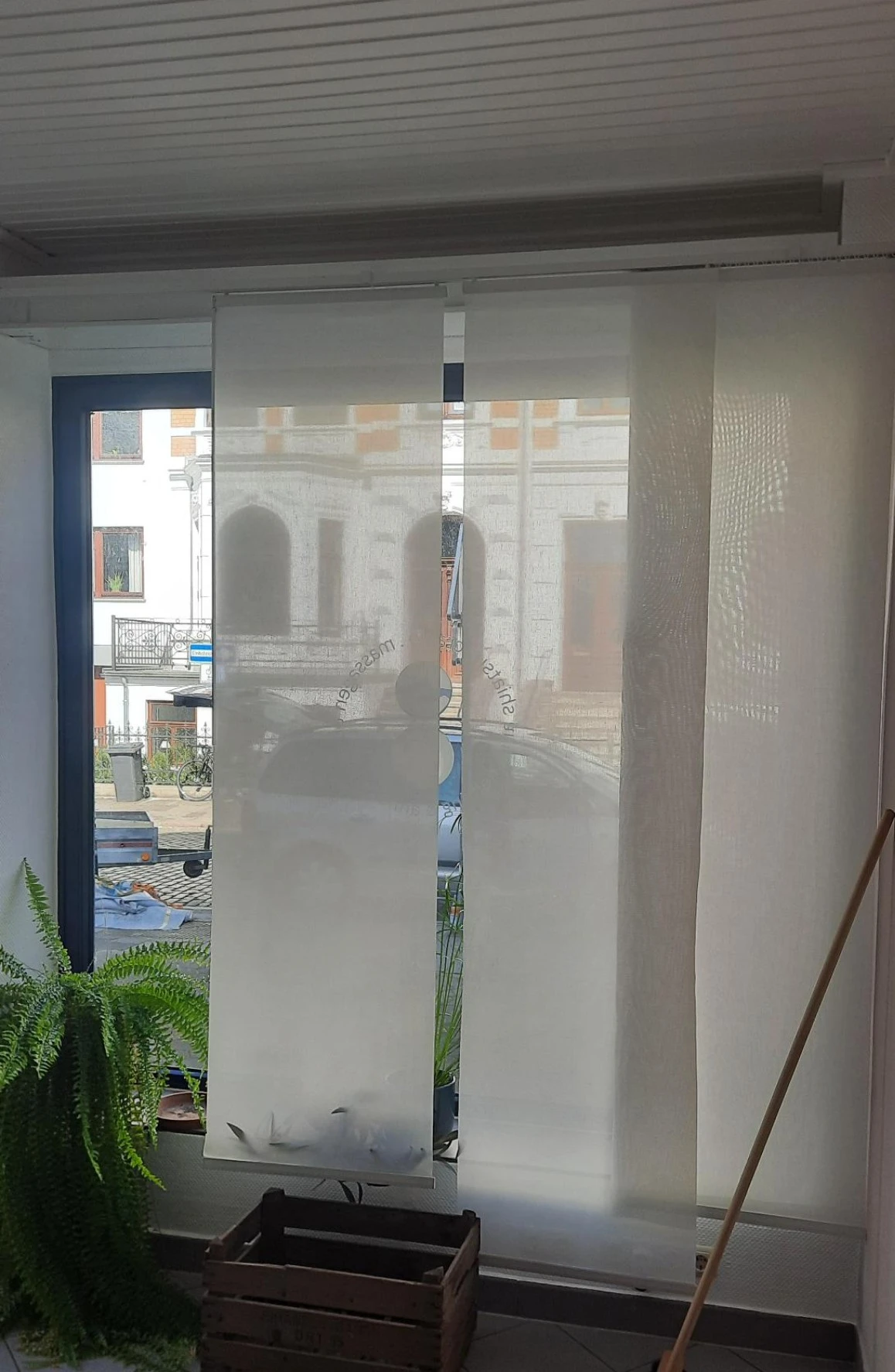 Vorhänge verschiebbar