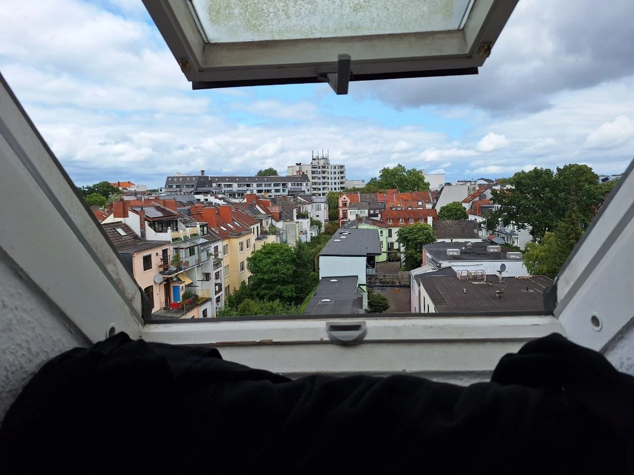 Ausblick Richtung Norden aus dem gr. Zimmer