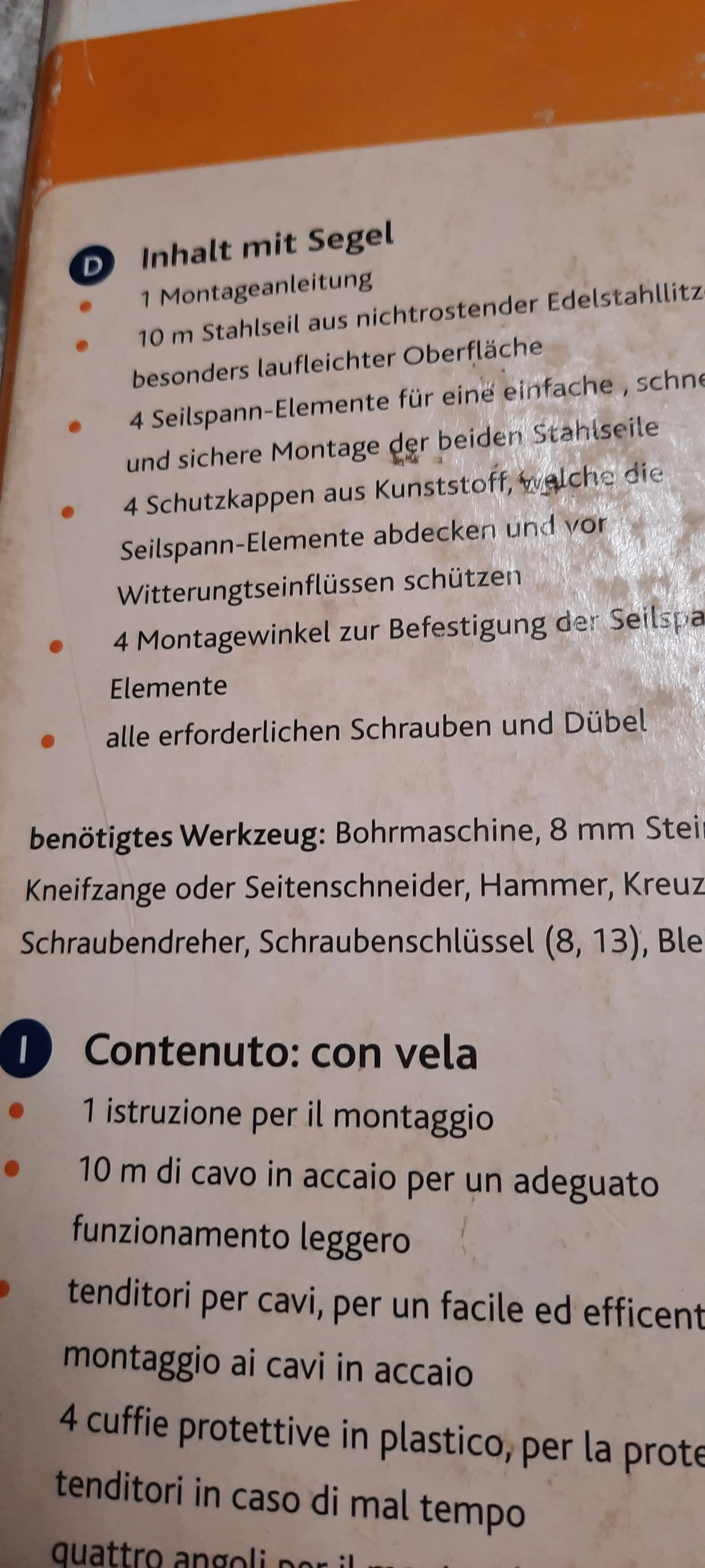 Sonnenschutzsegel