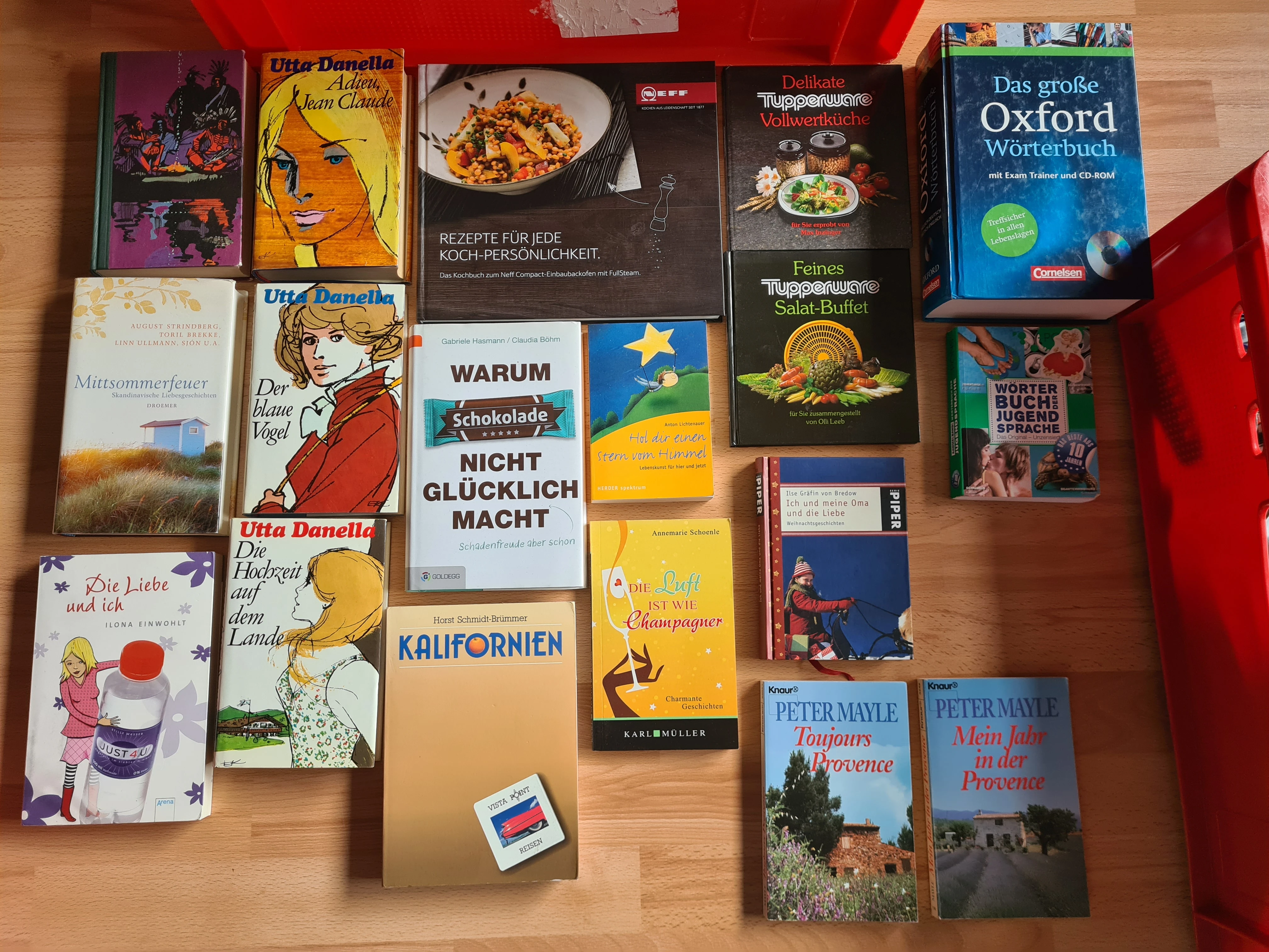 Kochbücher, Romane etc