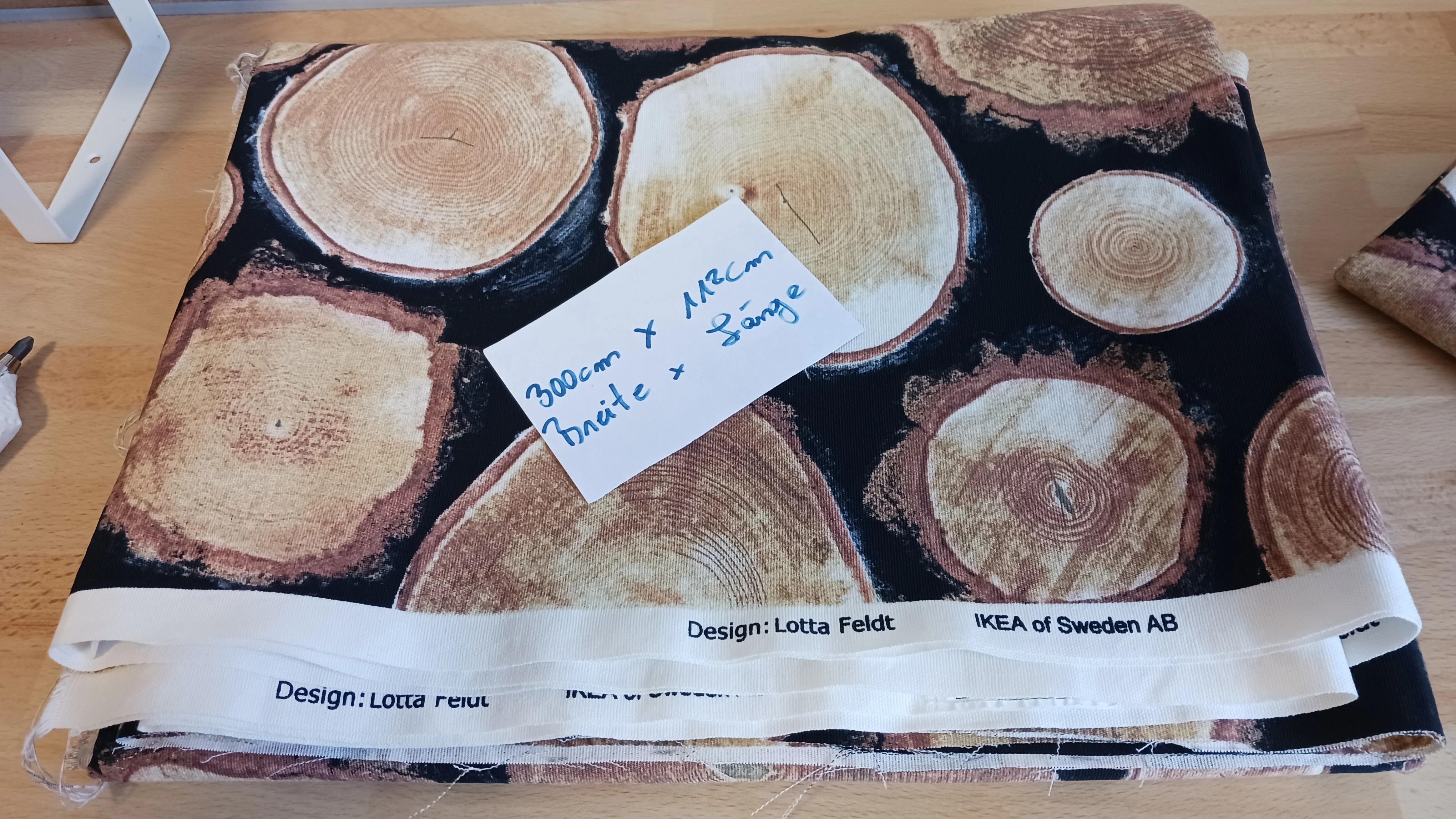 IKEA-Stoff, Holzmuster 3 Meter