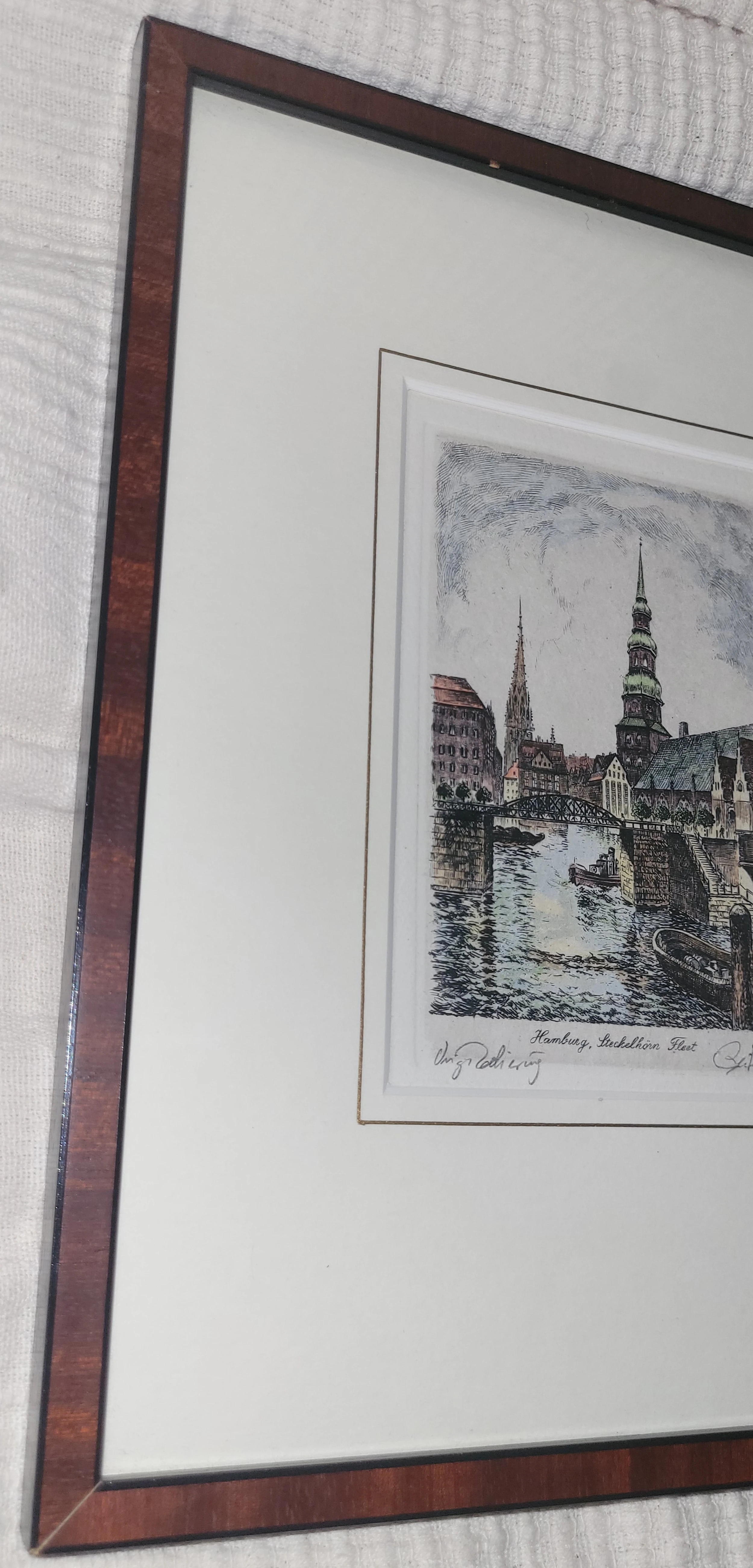 Handcolorierte Original Radierung