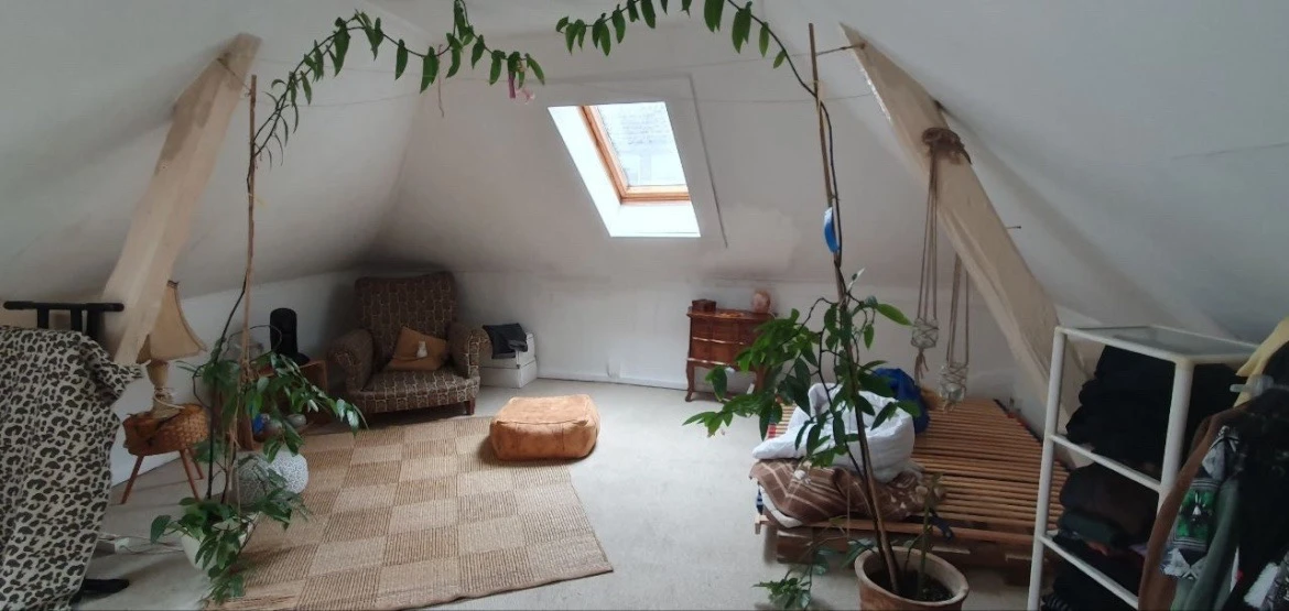 the room with old things in it...