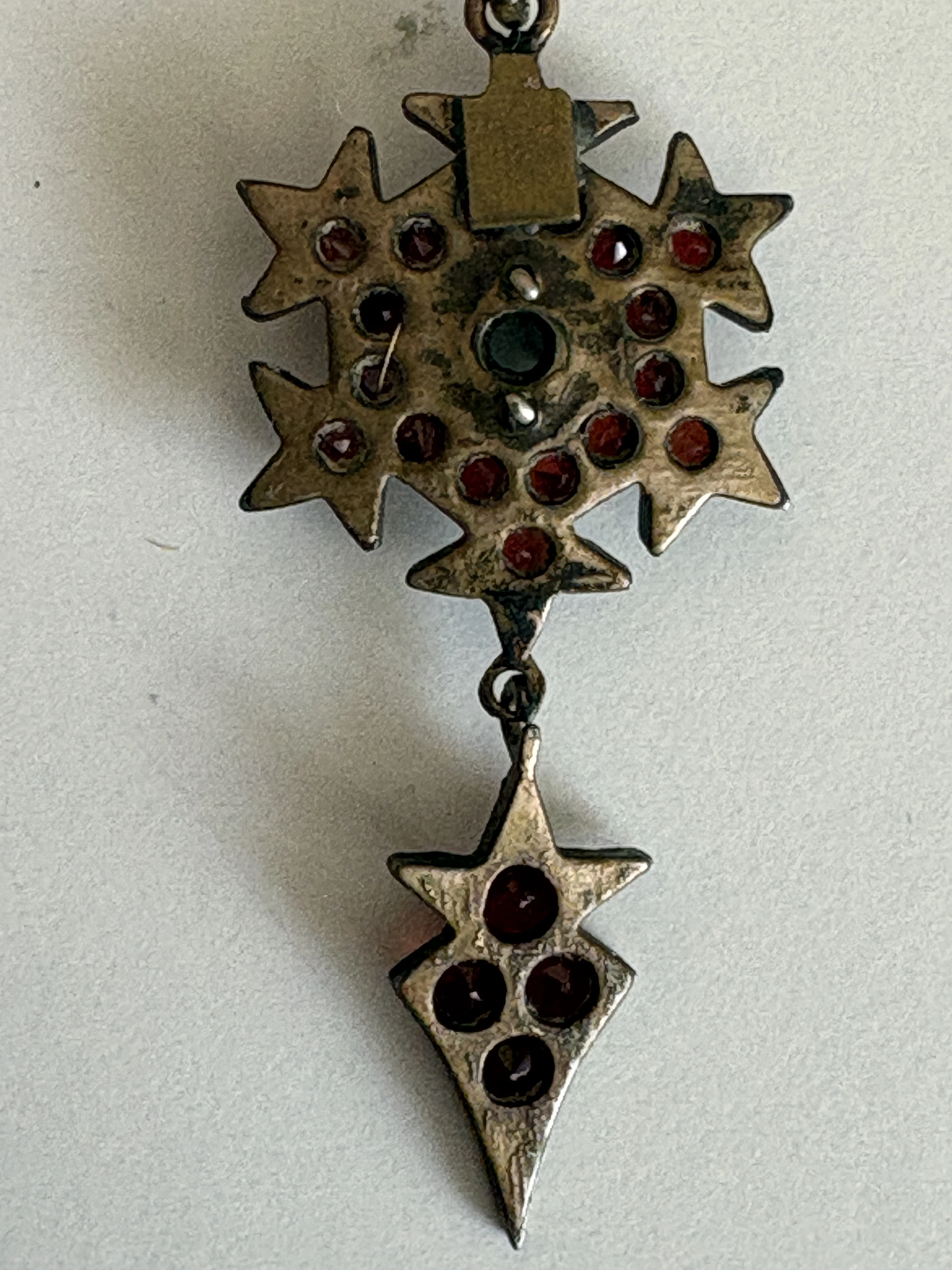 Viktorianische böhmische Granat-Medaillon