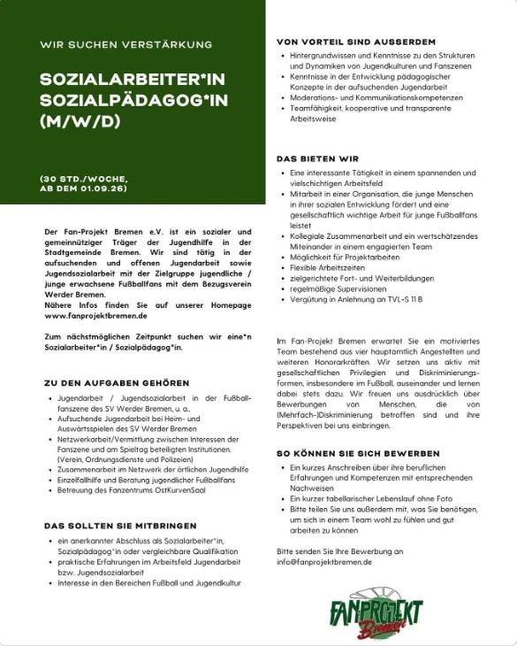 Stellenausschreibung