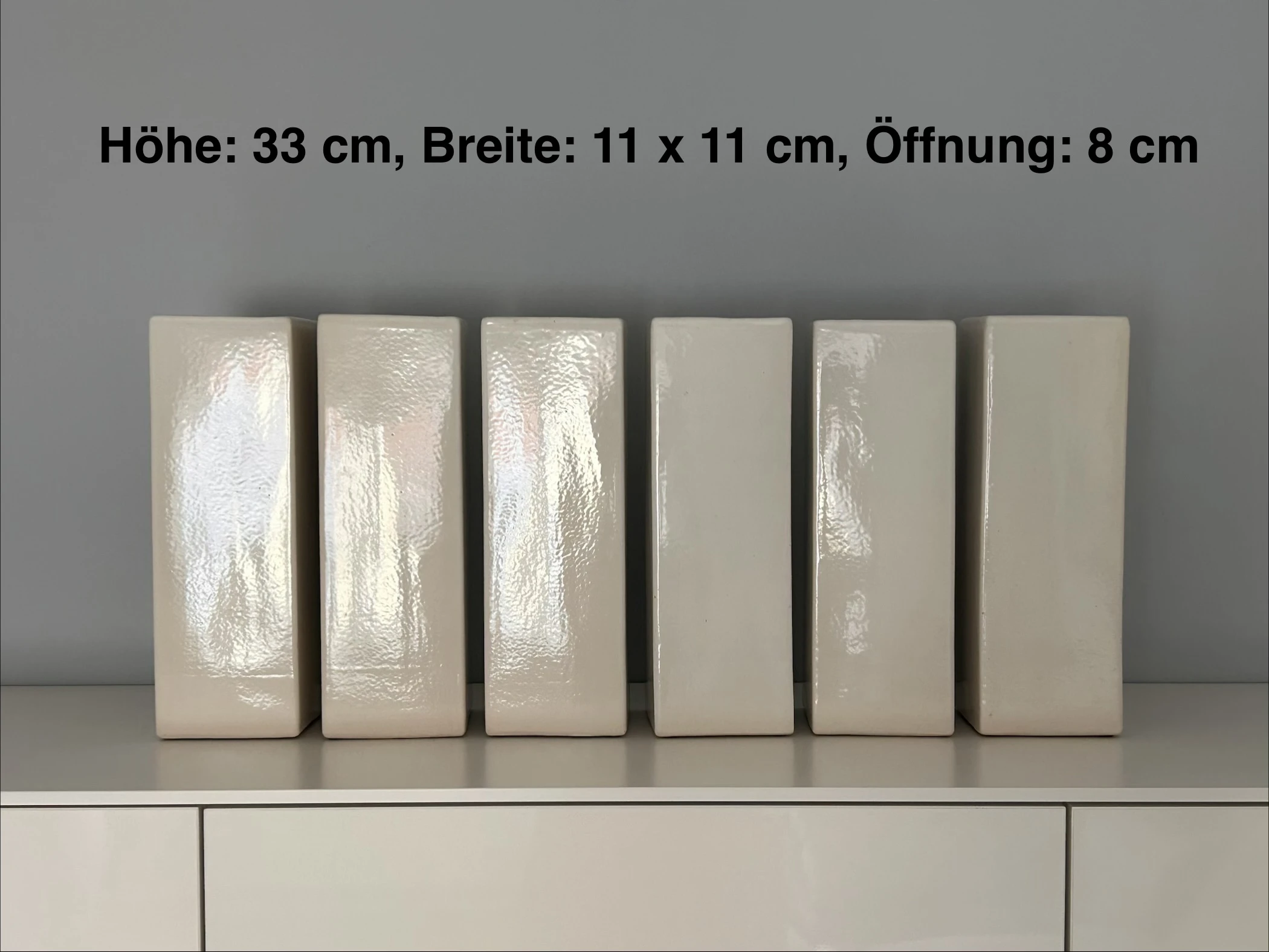 Maße der kleinen Töpfe.