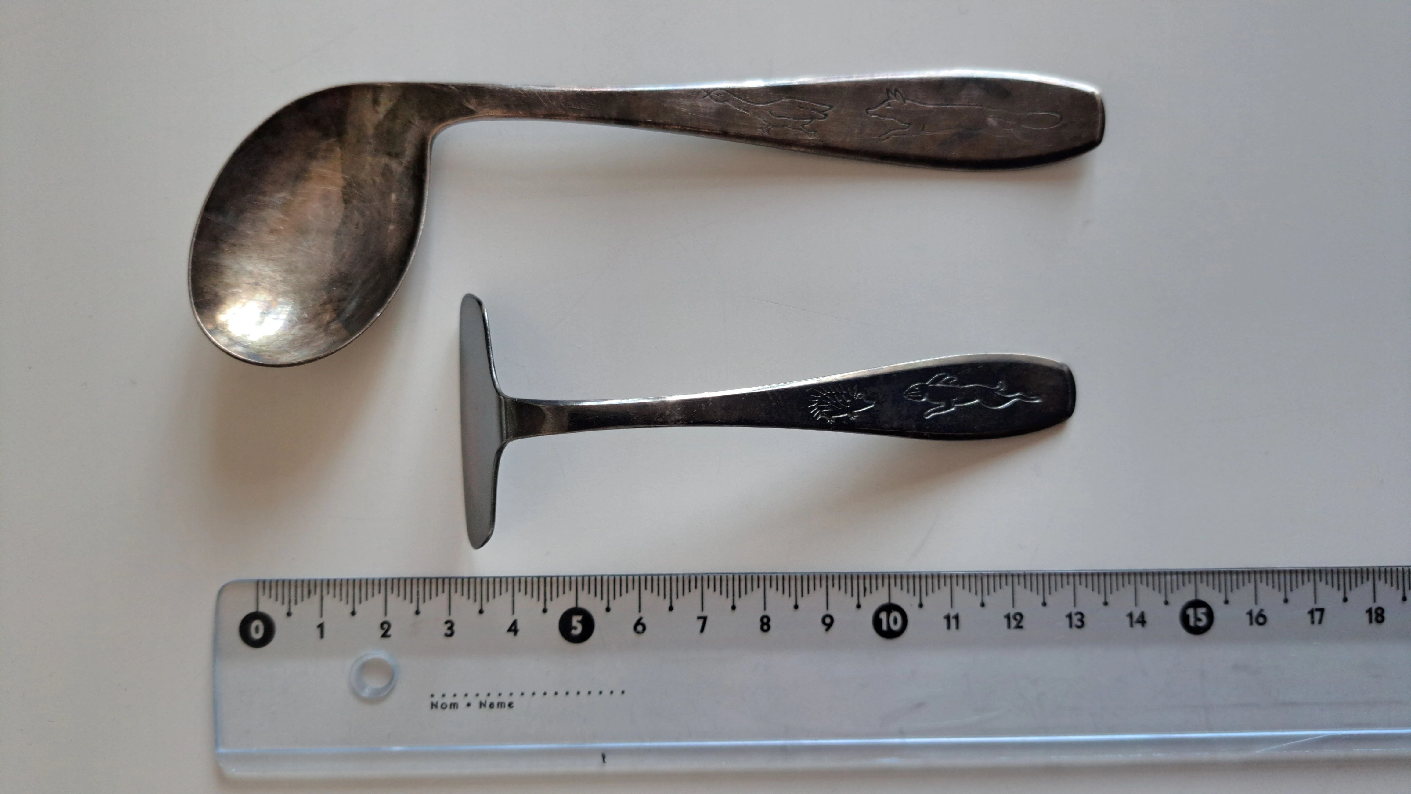 Kinderbesteck mit Breischieber 1960er Jahre