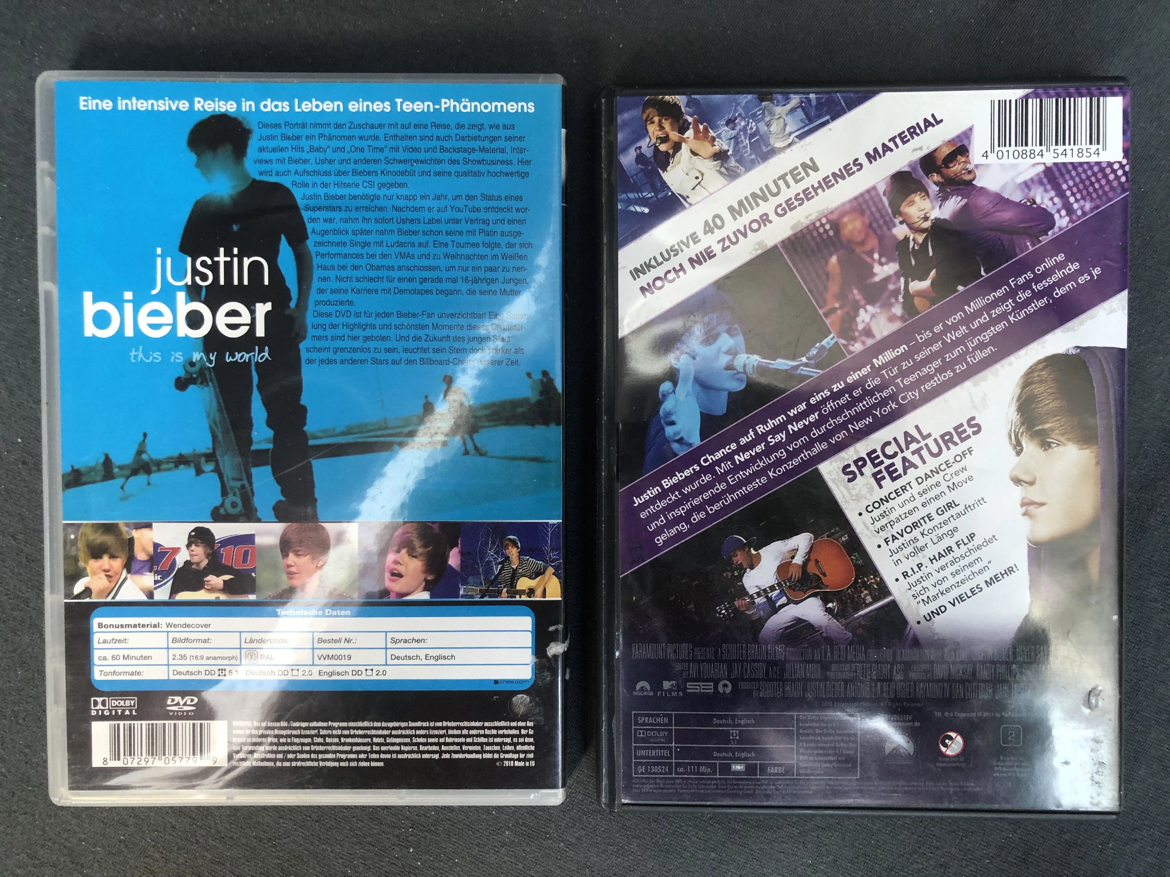 Justin Bieber: Never Say Never / This Is My World 