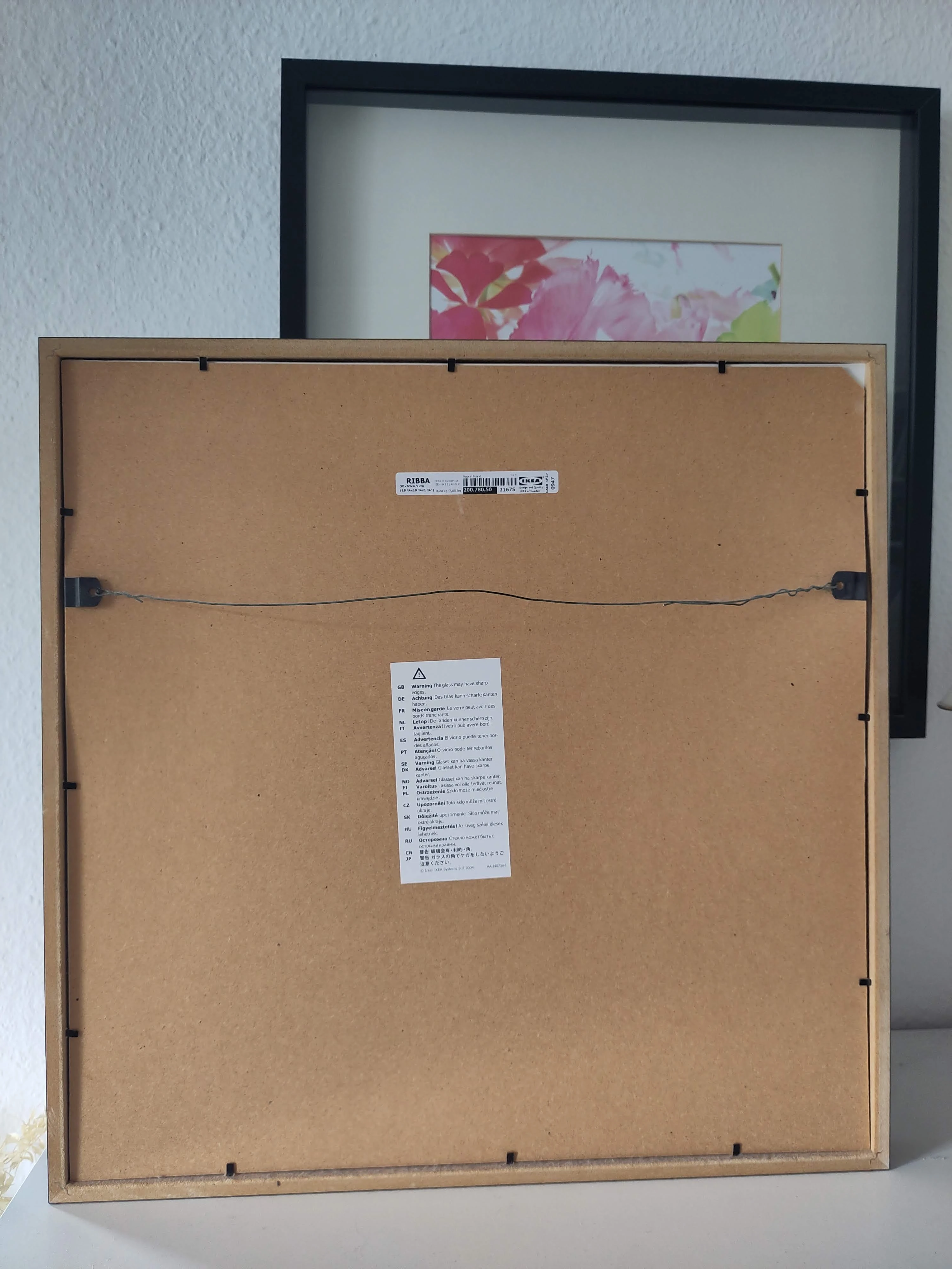 Rückseite Bilderrahmen