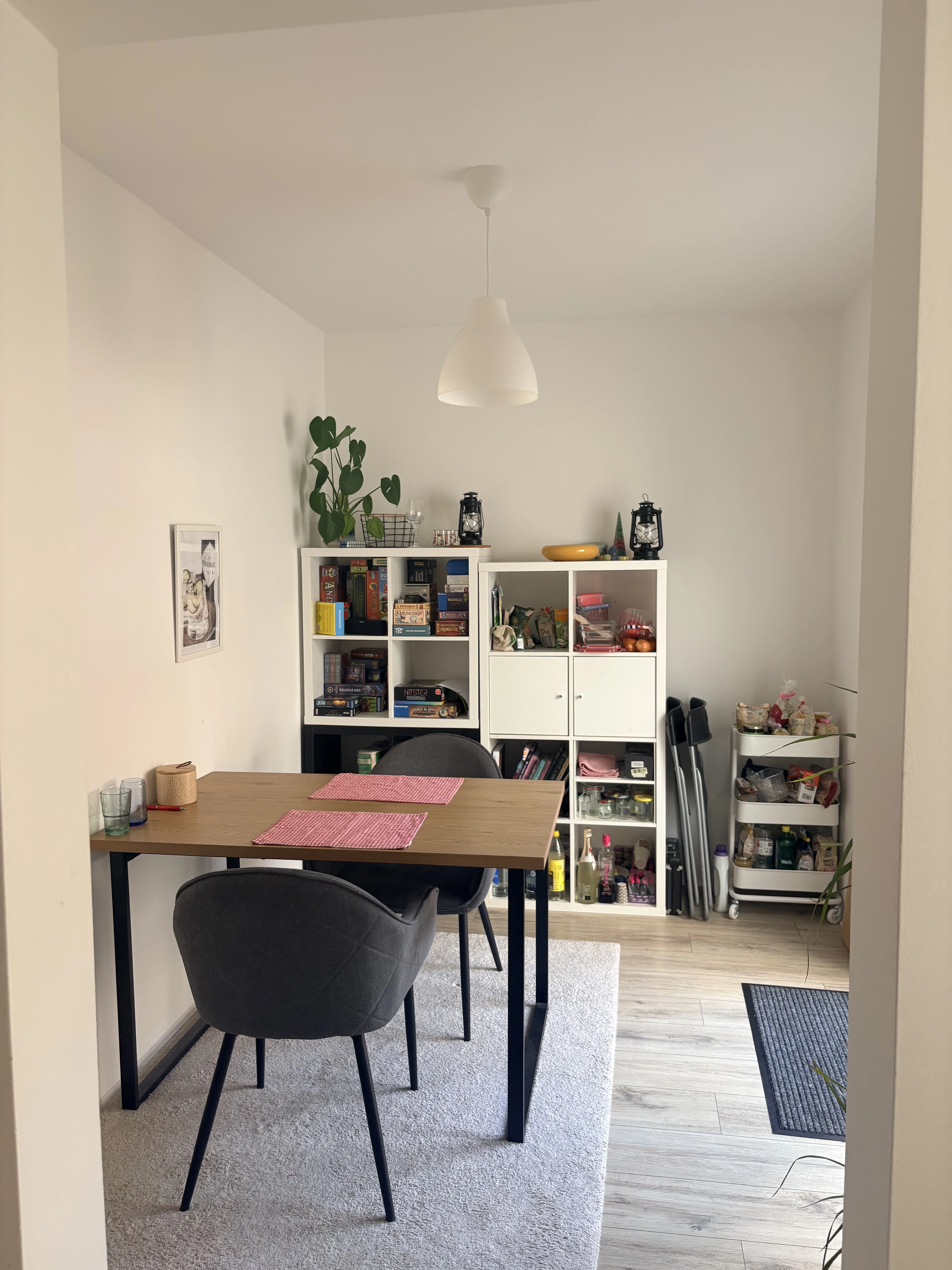 offenes Esszimmer zur Küche