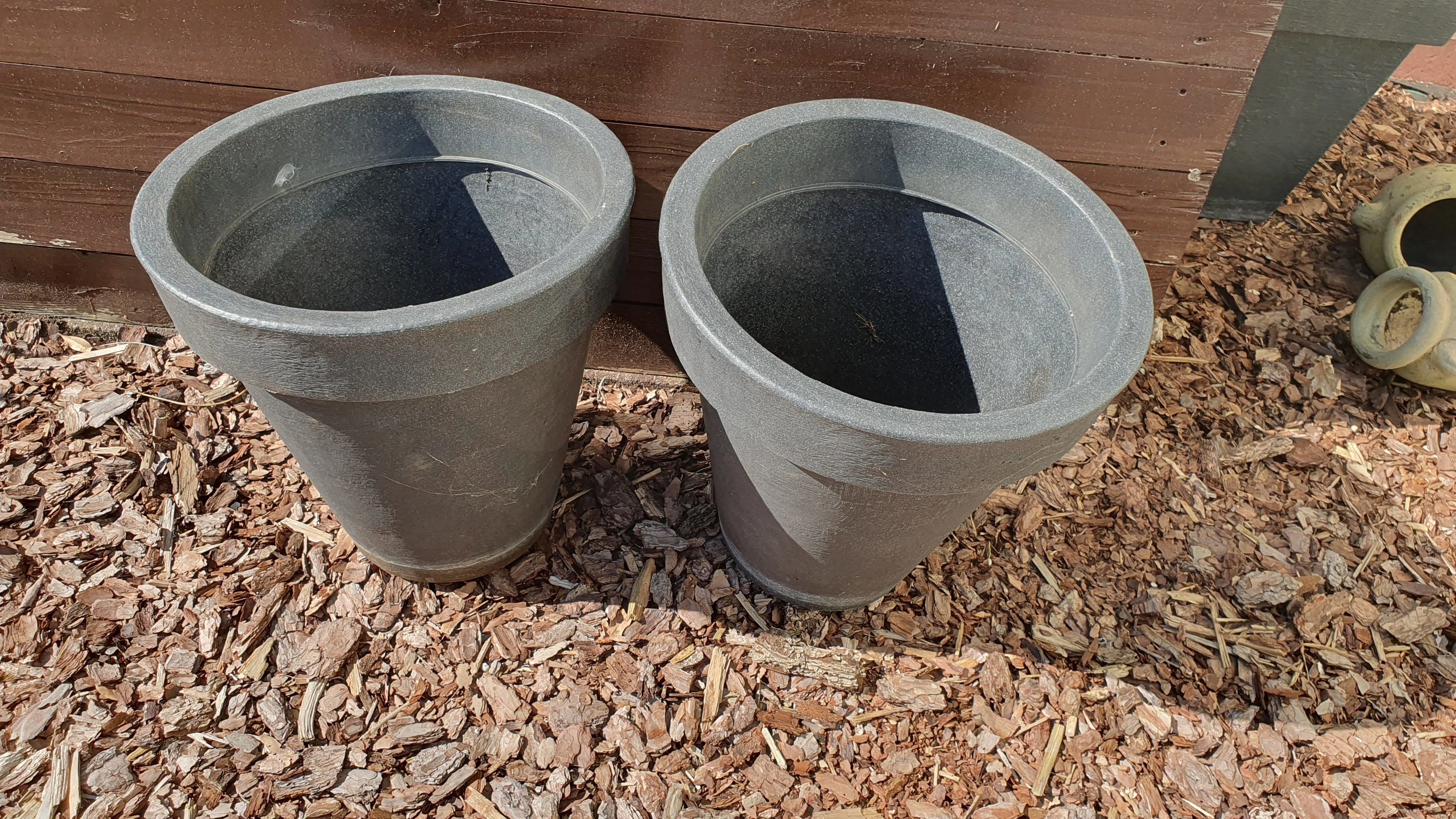 Blumenkübel Pflanzkübel grau