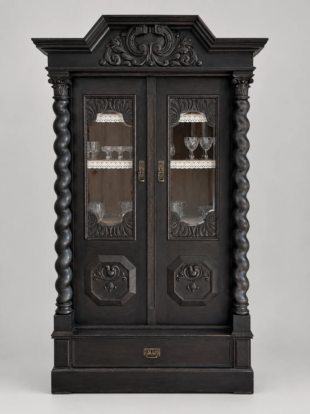 Glas- oder Bücherschrank