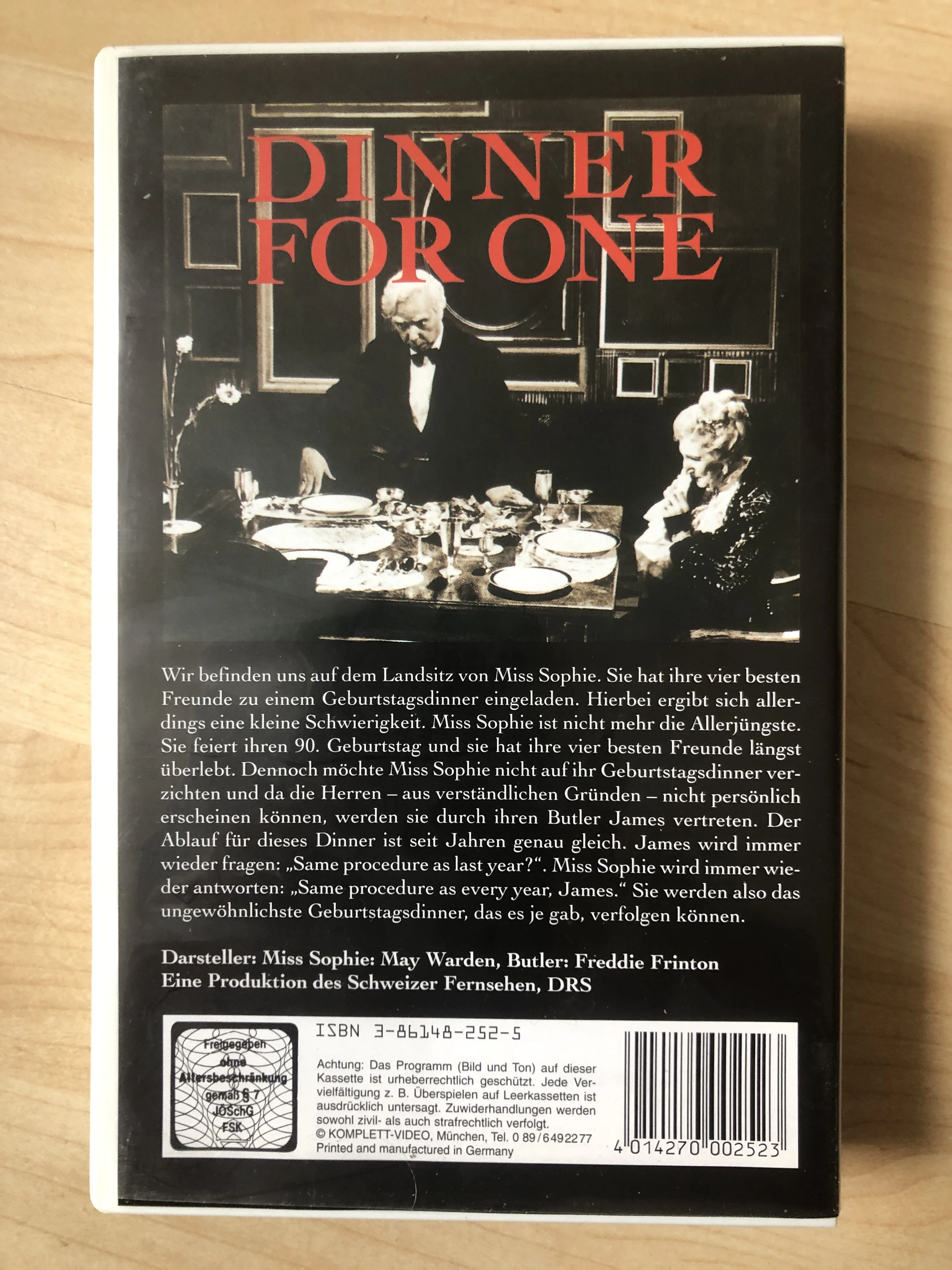   Dinner for One - Kult Silvester Klassiker -VHS- 