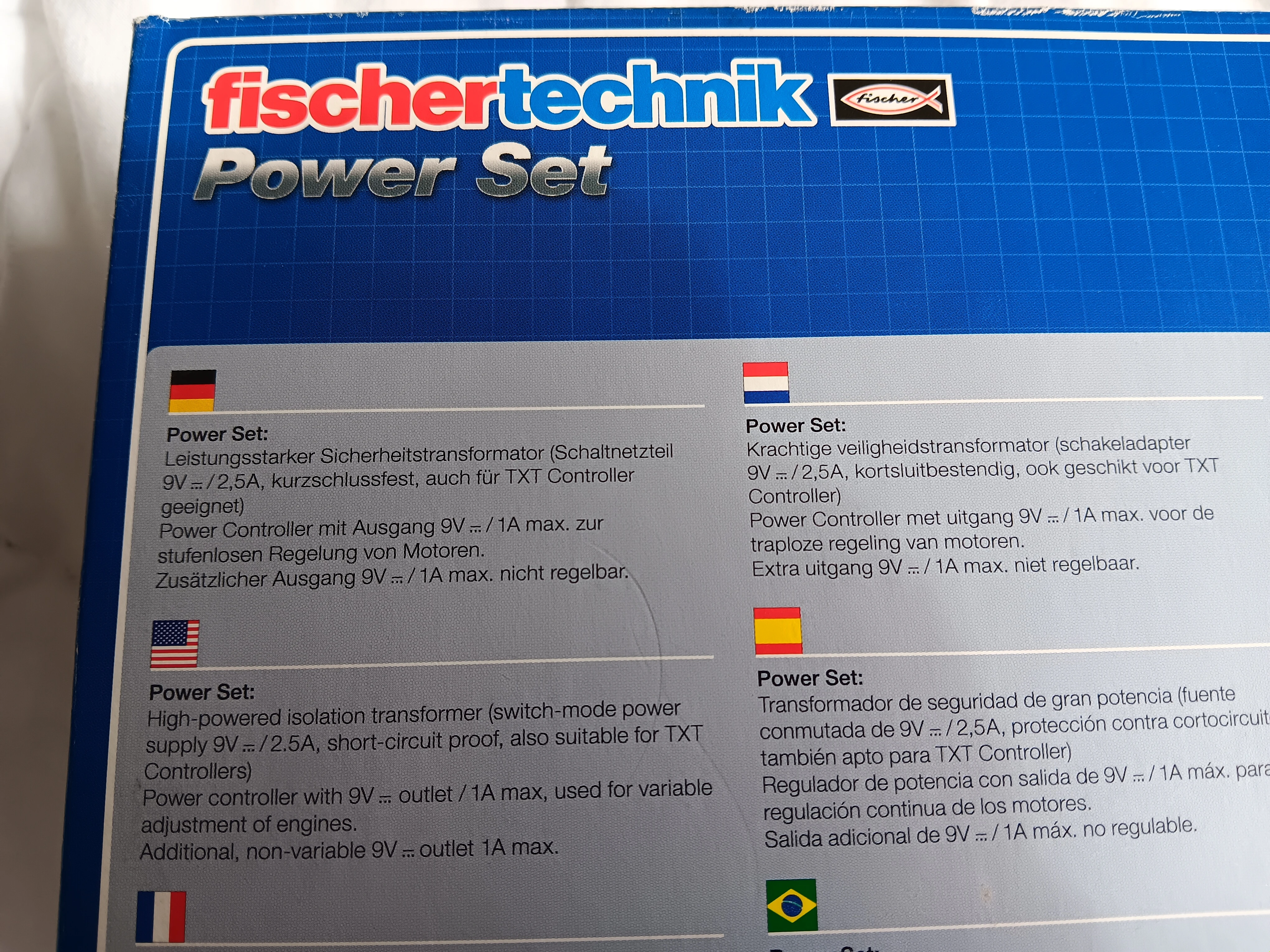 Fischer Technik Plus Power Set Netzteil