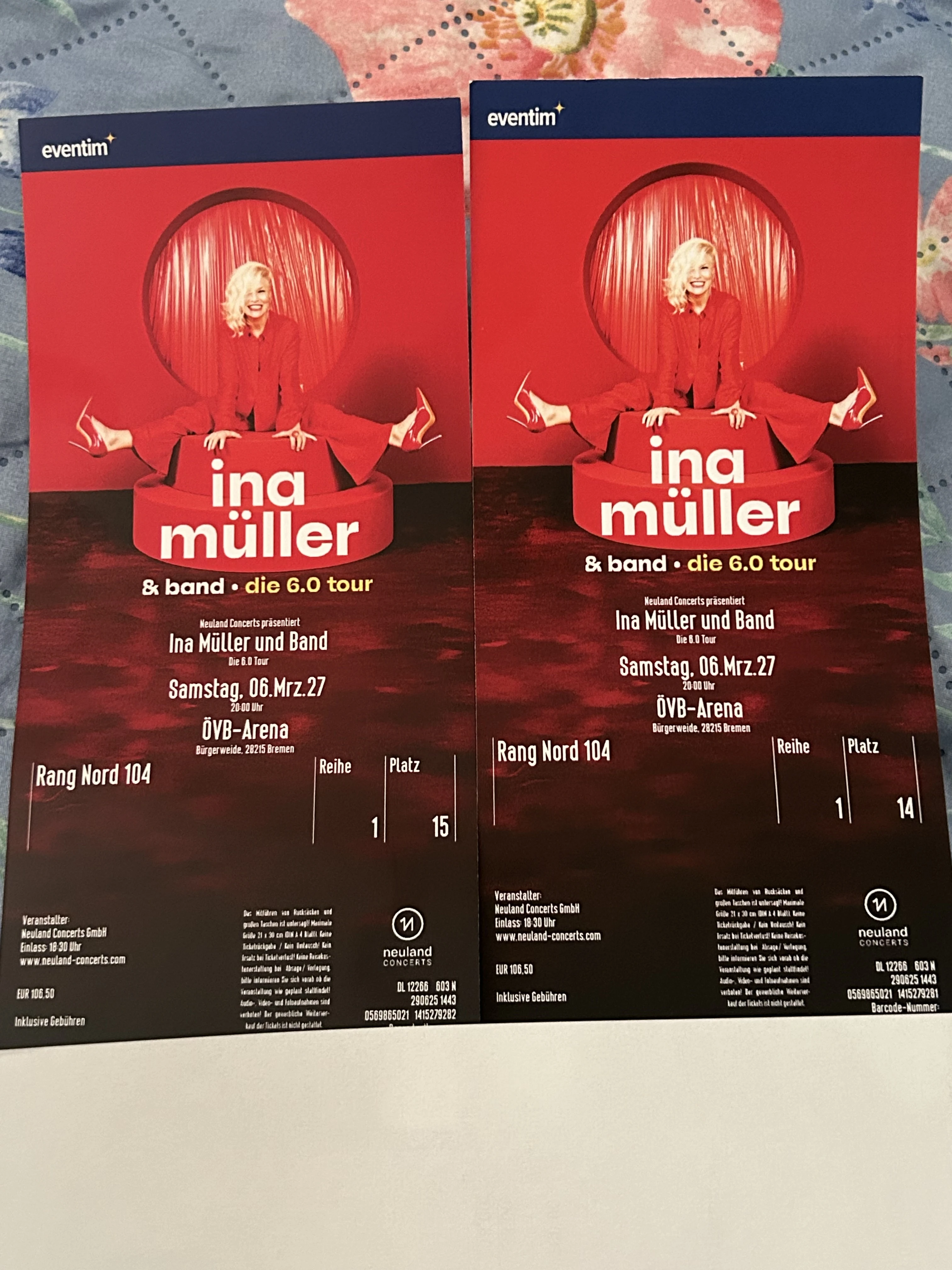Super Plätze ! Den Original Preis steht im Kleingedruckten 