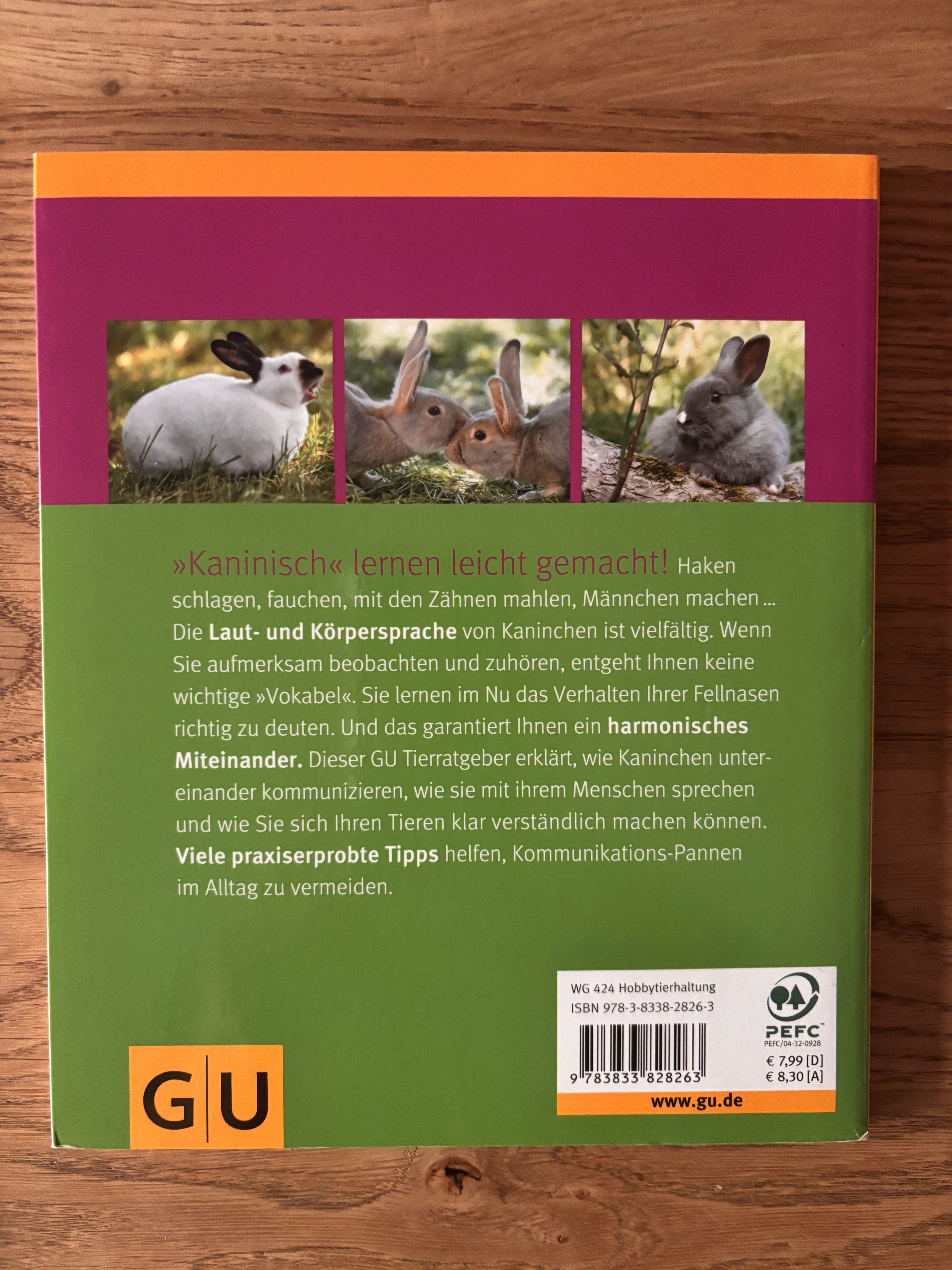 Rückseite Kaninchensprache