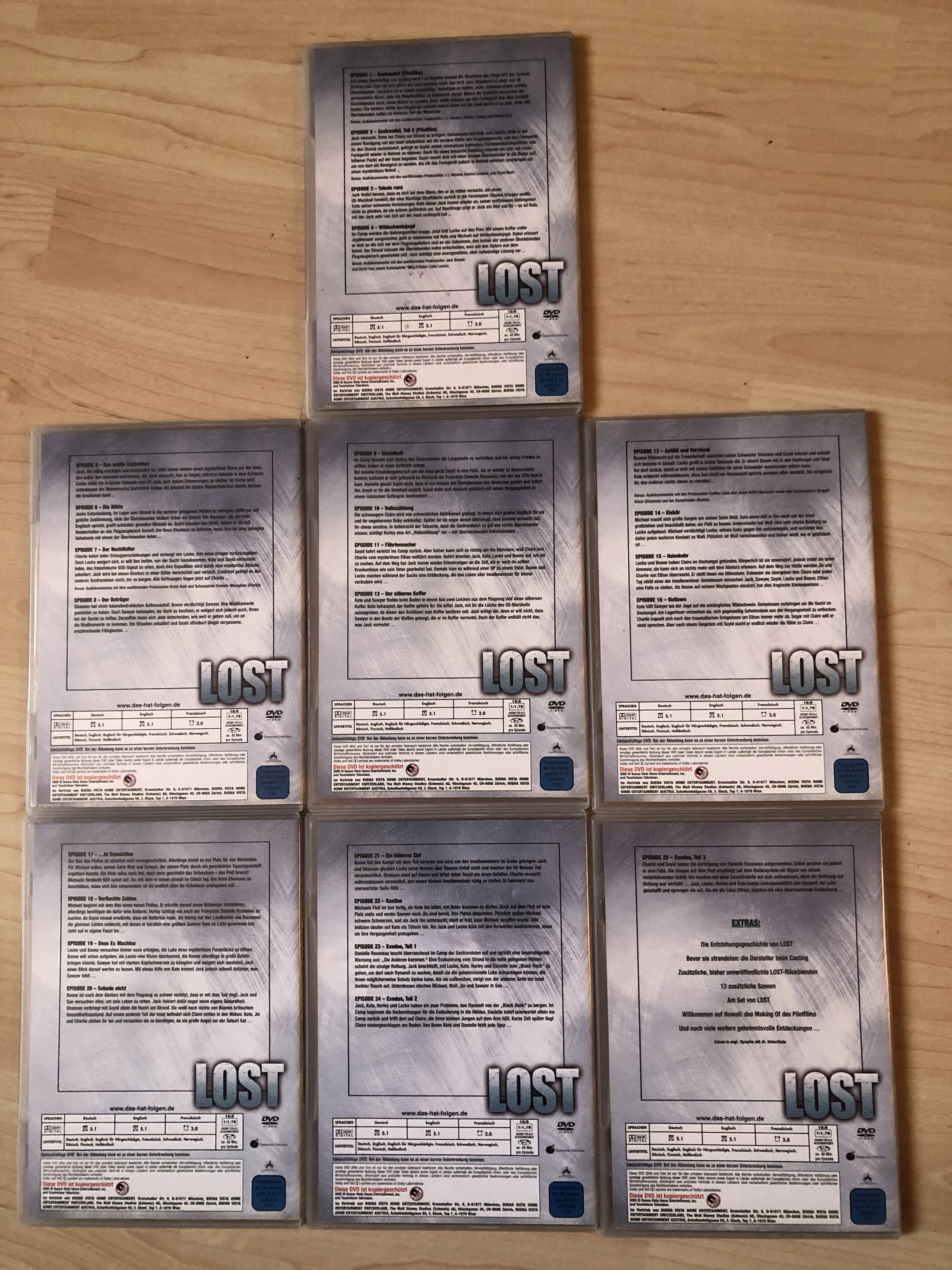 Lost - Die komplette erste Staffel - 7 DVDs 