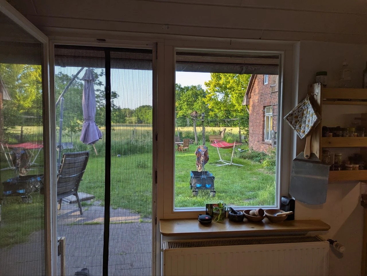 Blick aus der Küche
