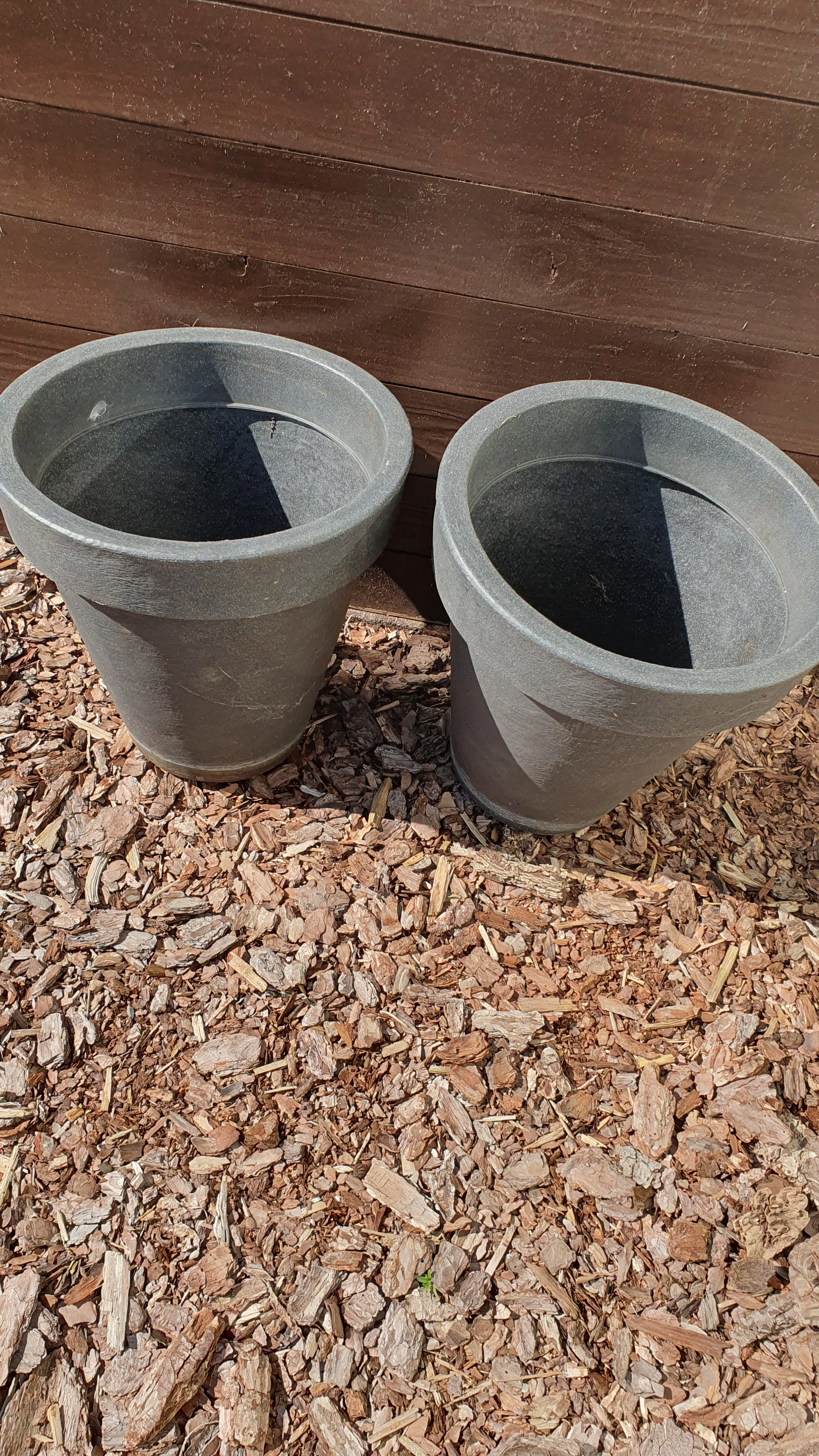 Blumenkübel Pflanzkübel grau