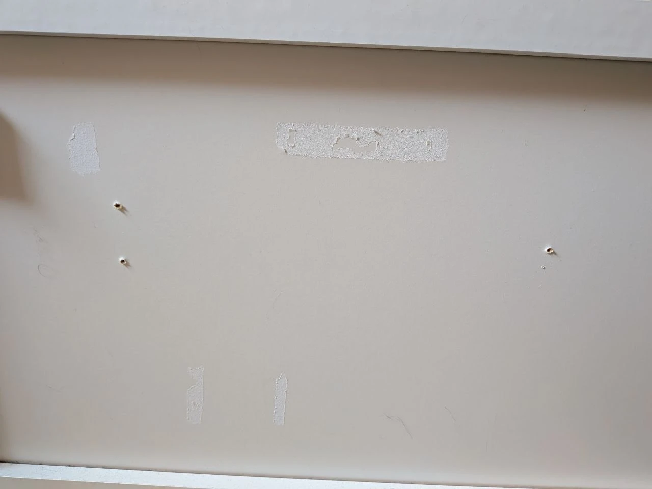 Beschädigung auf der Rückseite