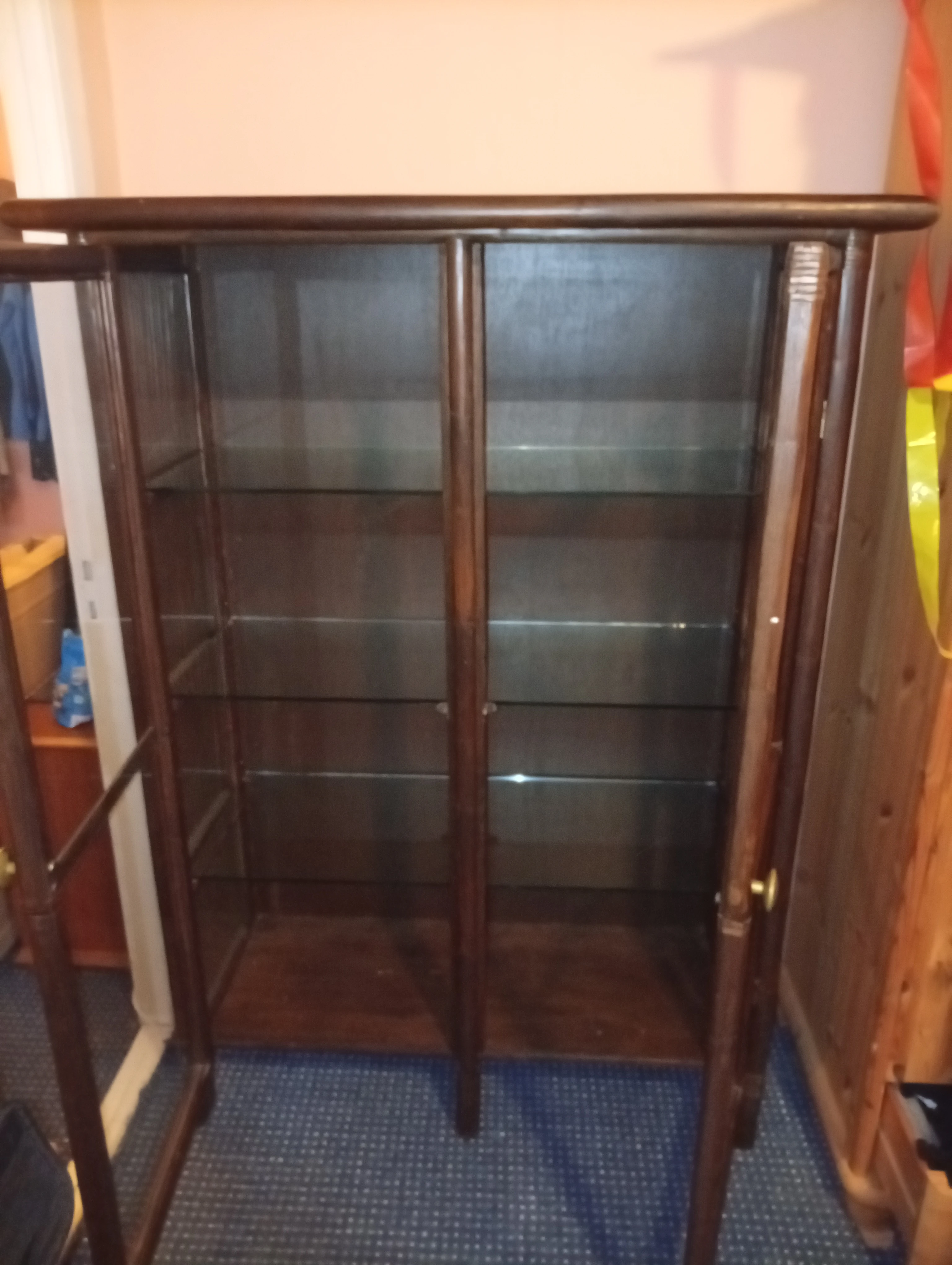 Vitrine mit original Glaseinsatz 