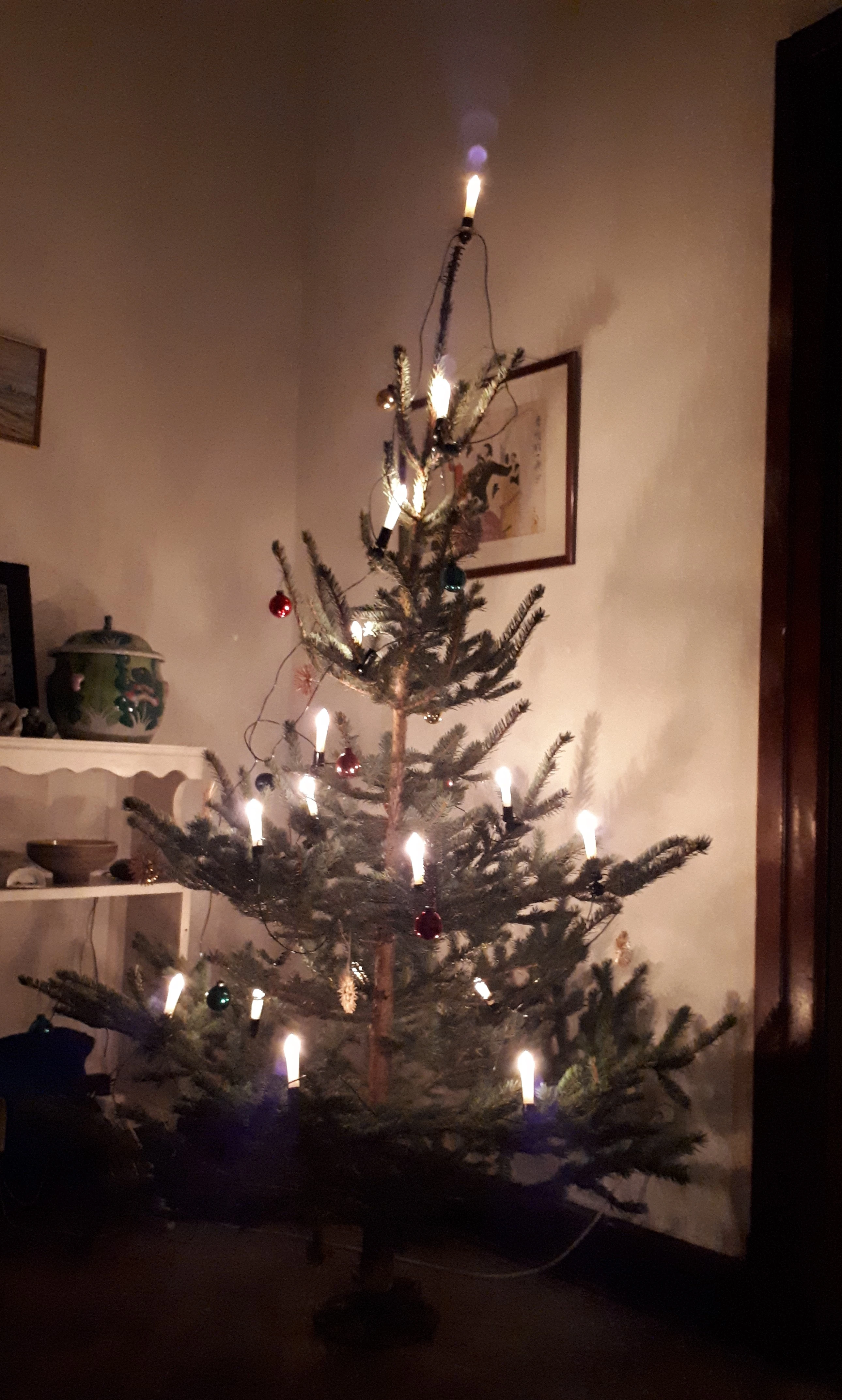 Weihnachtskerzen in "action"