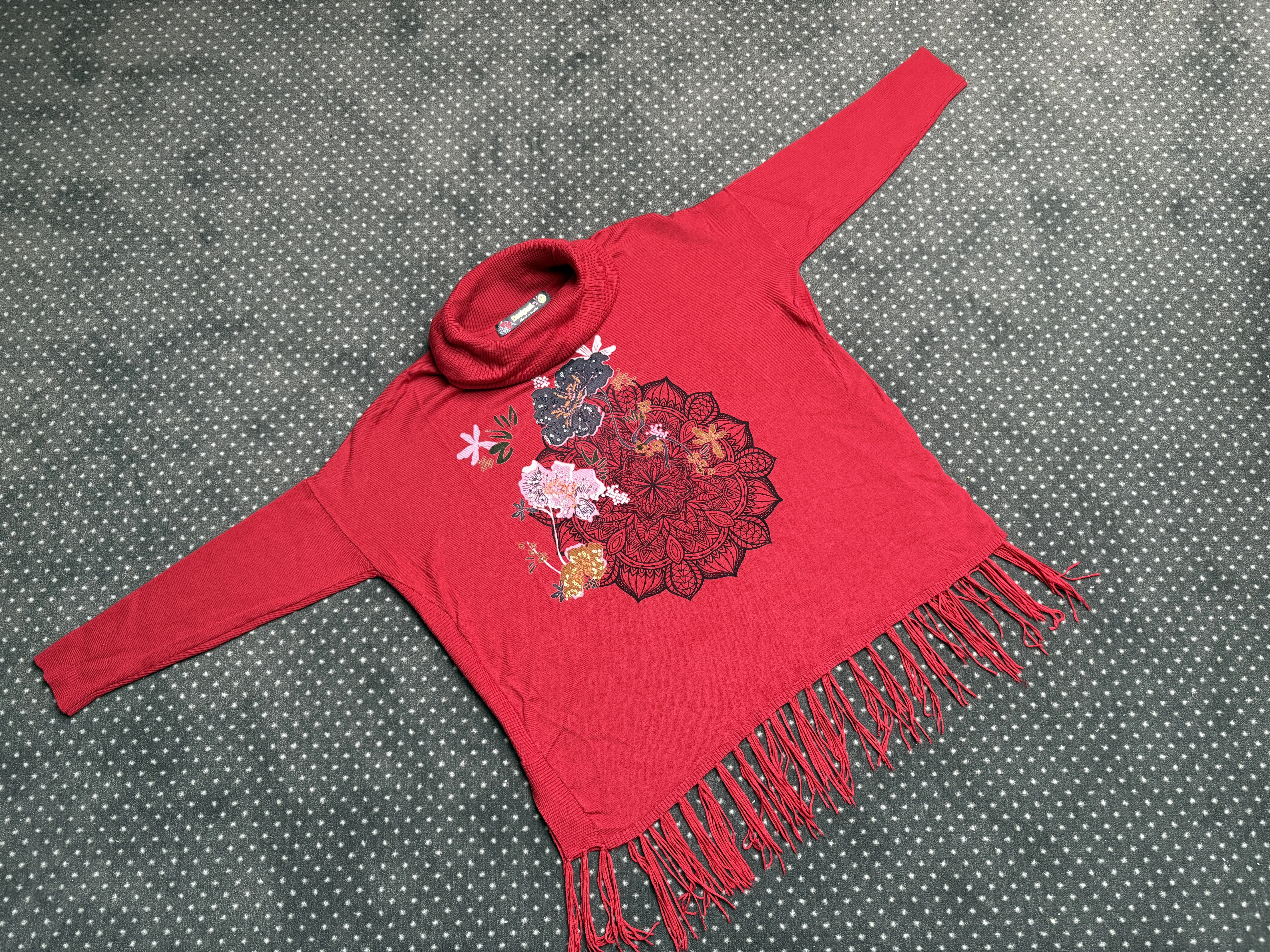 Desigual - Hochwertiger roter Damen Pullover 