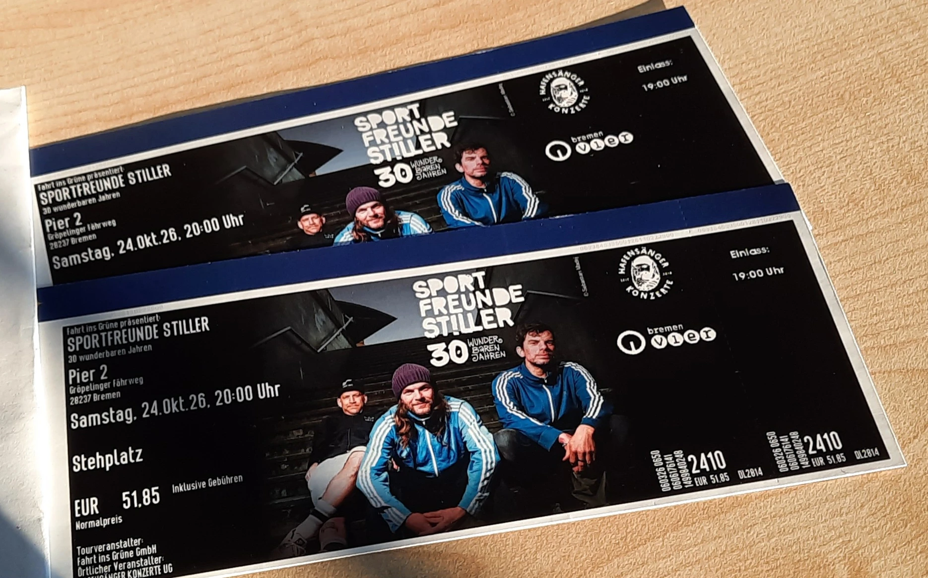 Sportfreunde Stiller - 2 Tickets