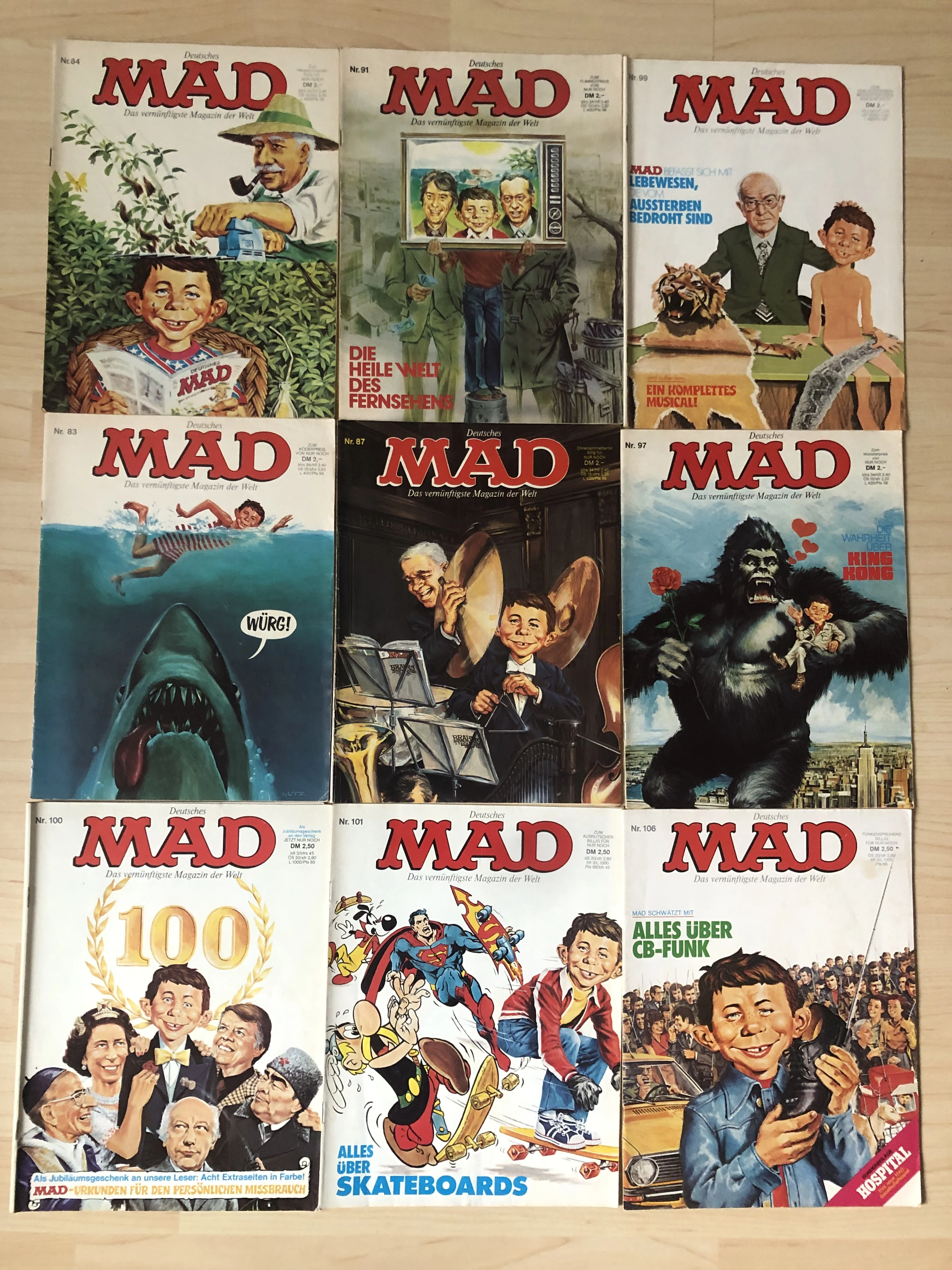 MAD Satire Magazin ab 80er Jahre 