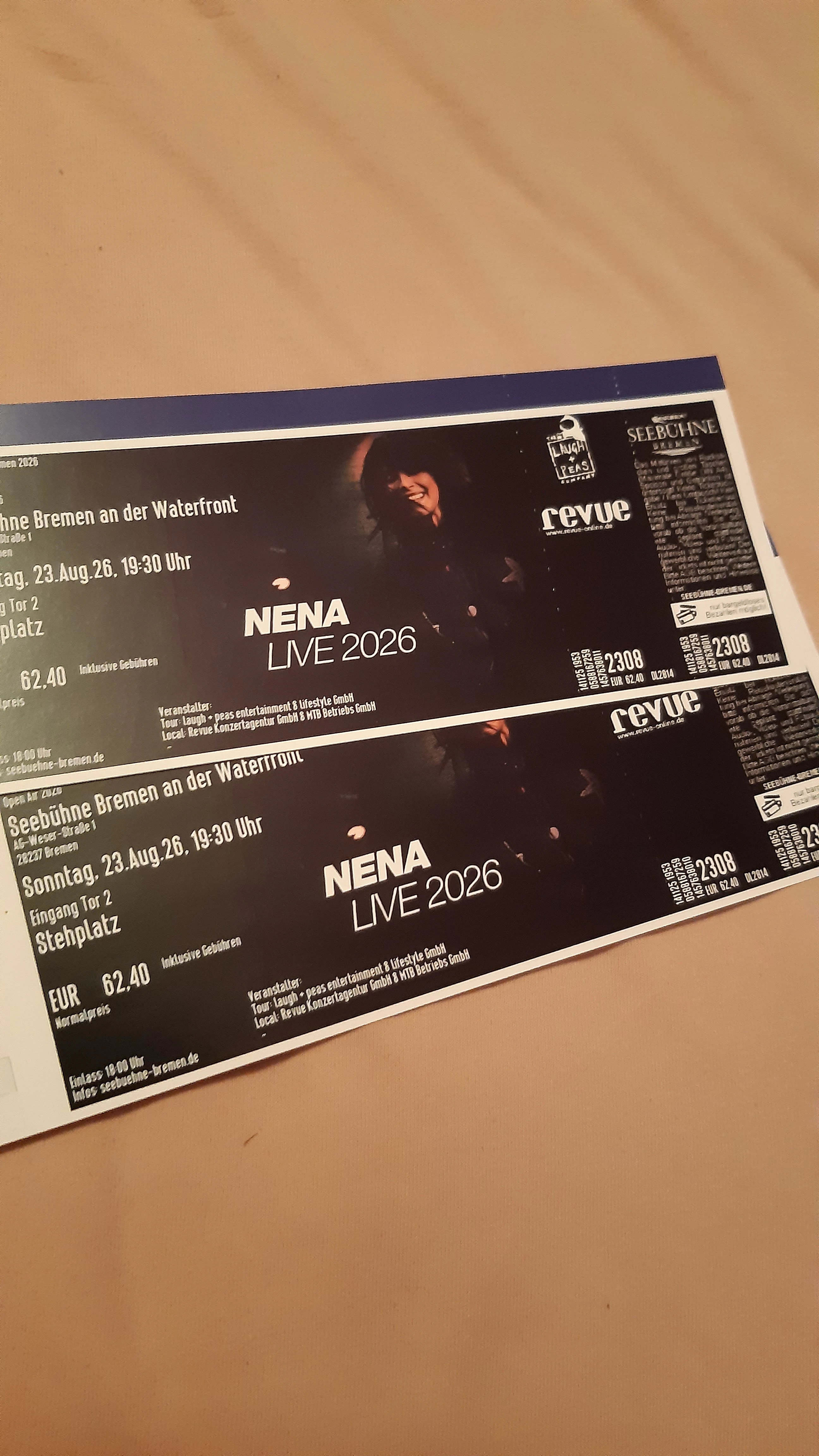 Nena Stehplatz Tickets