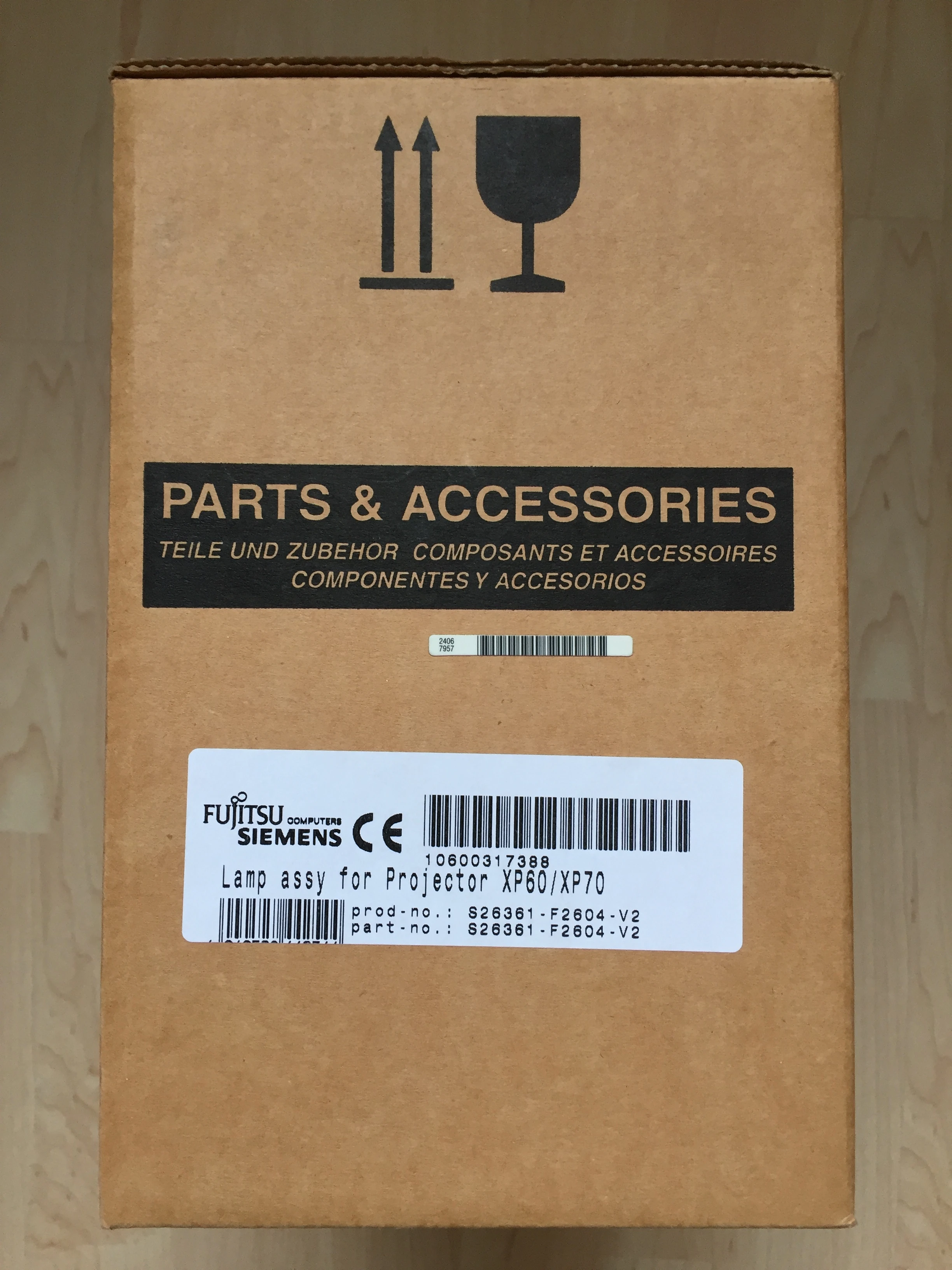 Original Beamerlampe für Fujitsu XP60 / XP70 
