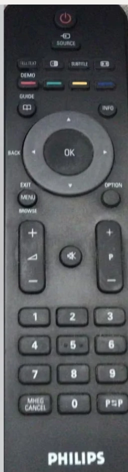 Originale Philips-Fernbedienung.