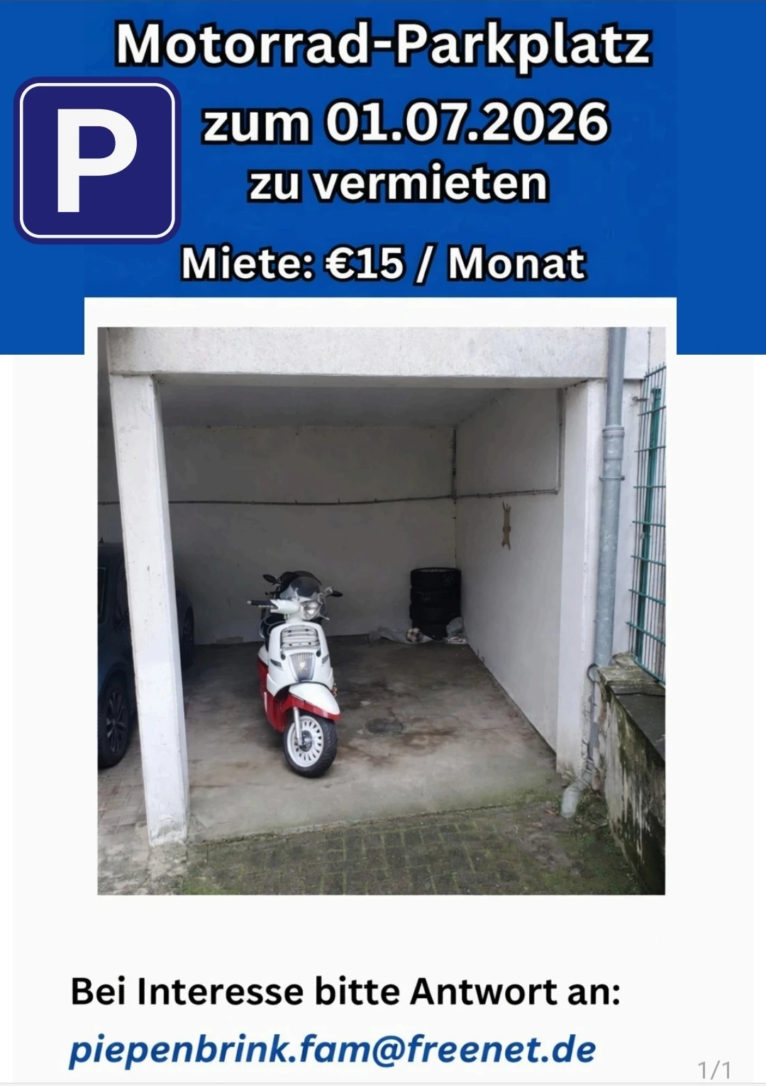 Einstellplatz