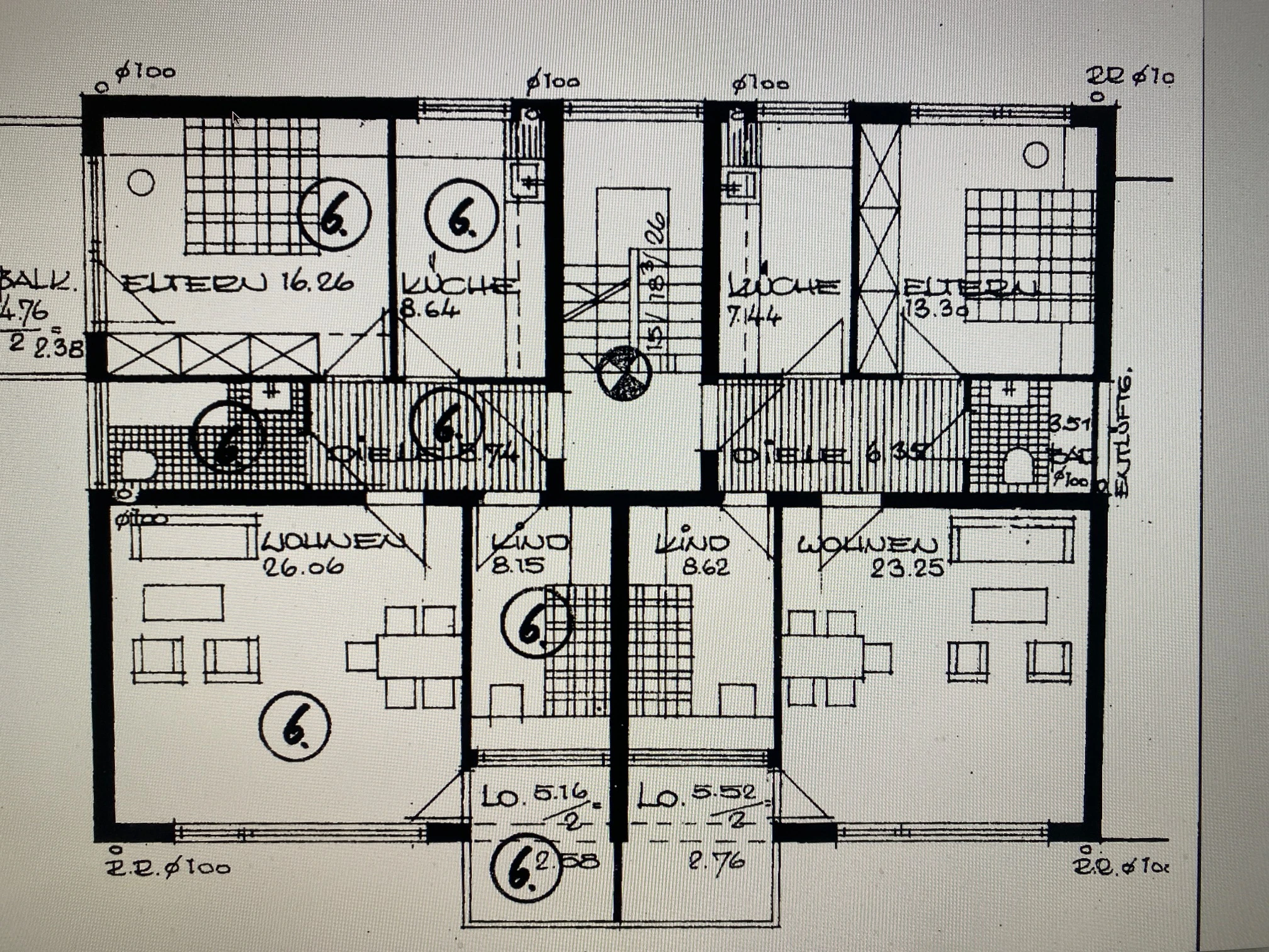 Grundriss Wohnung 6