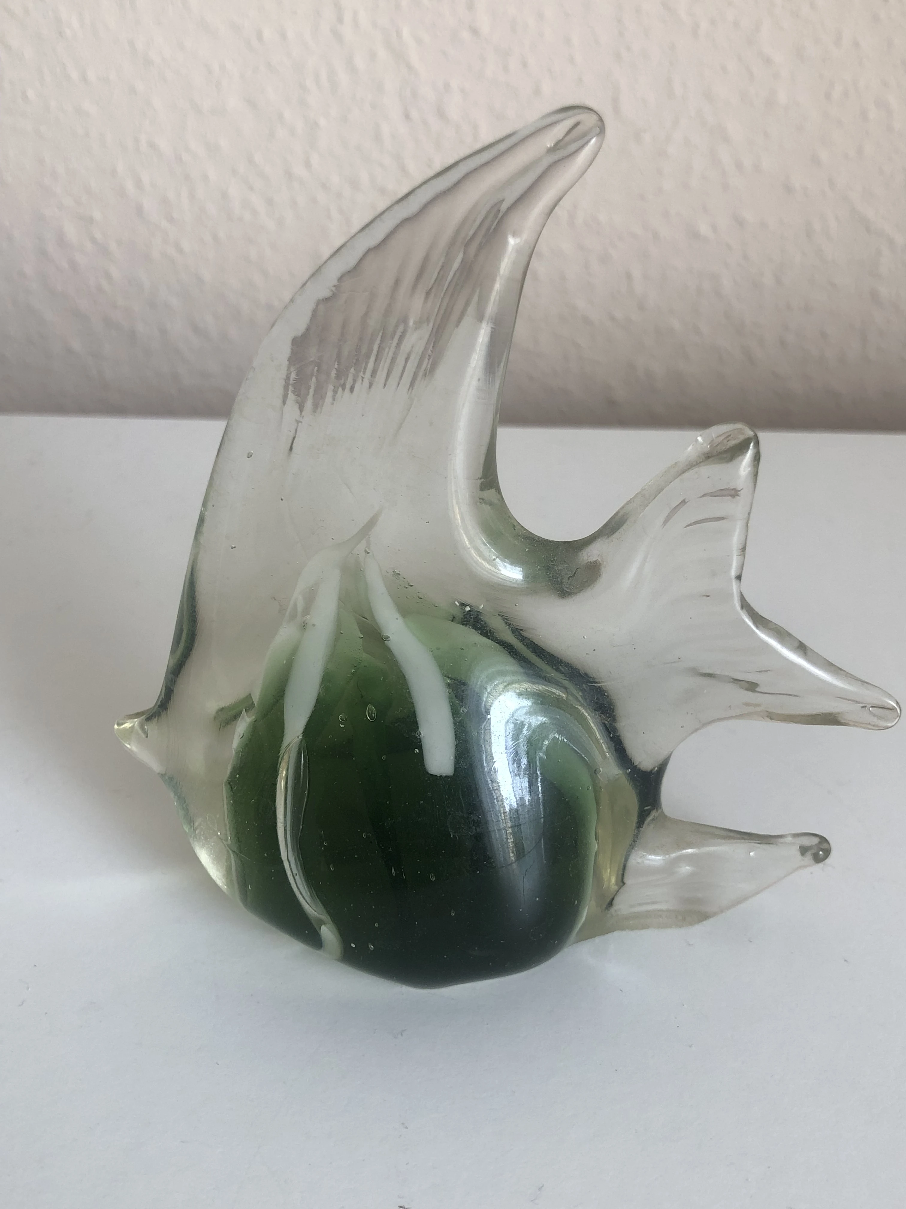 Glas Kunst Engel Fisch im Murano Stil 