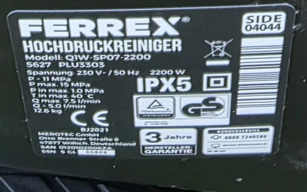 Hochdruckreiniger Ferrex